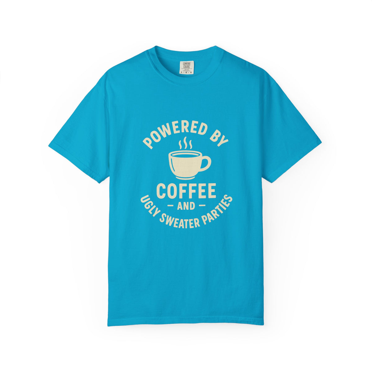 Powered by Coffee T-Shirt — Funny Coffee Lover Tee - Trending Now - October 2026