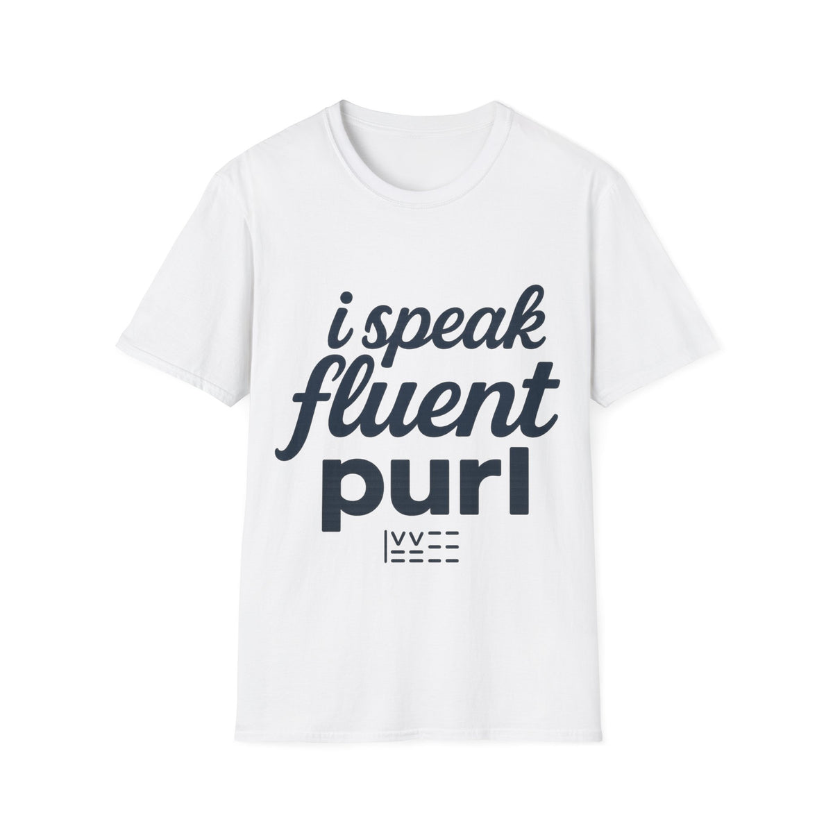 I Speak Fluent Purl Funny Knitting Quote White Graphic Tee - Trending Now - September 2026