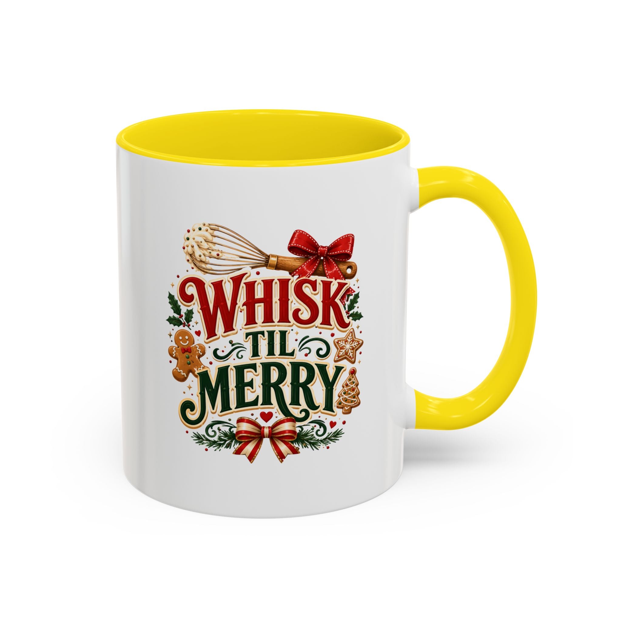 Whisk 'Til Merry Coffee Mug — Holiday Baking Kitchen Mug