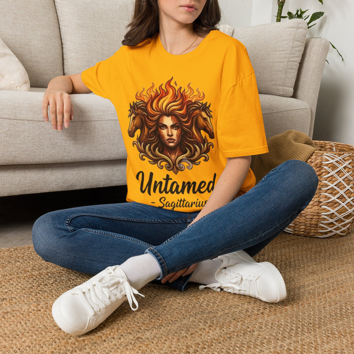 Sagittarius 'Untamed' Zodiac T-Shirt — Fiery Archer Astrology Tee