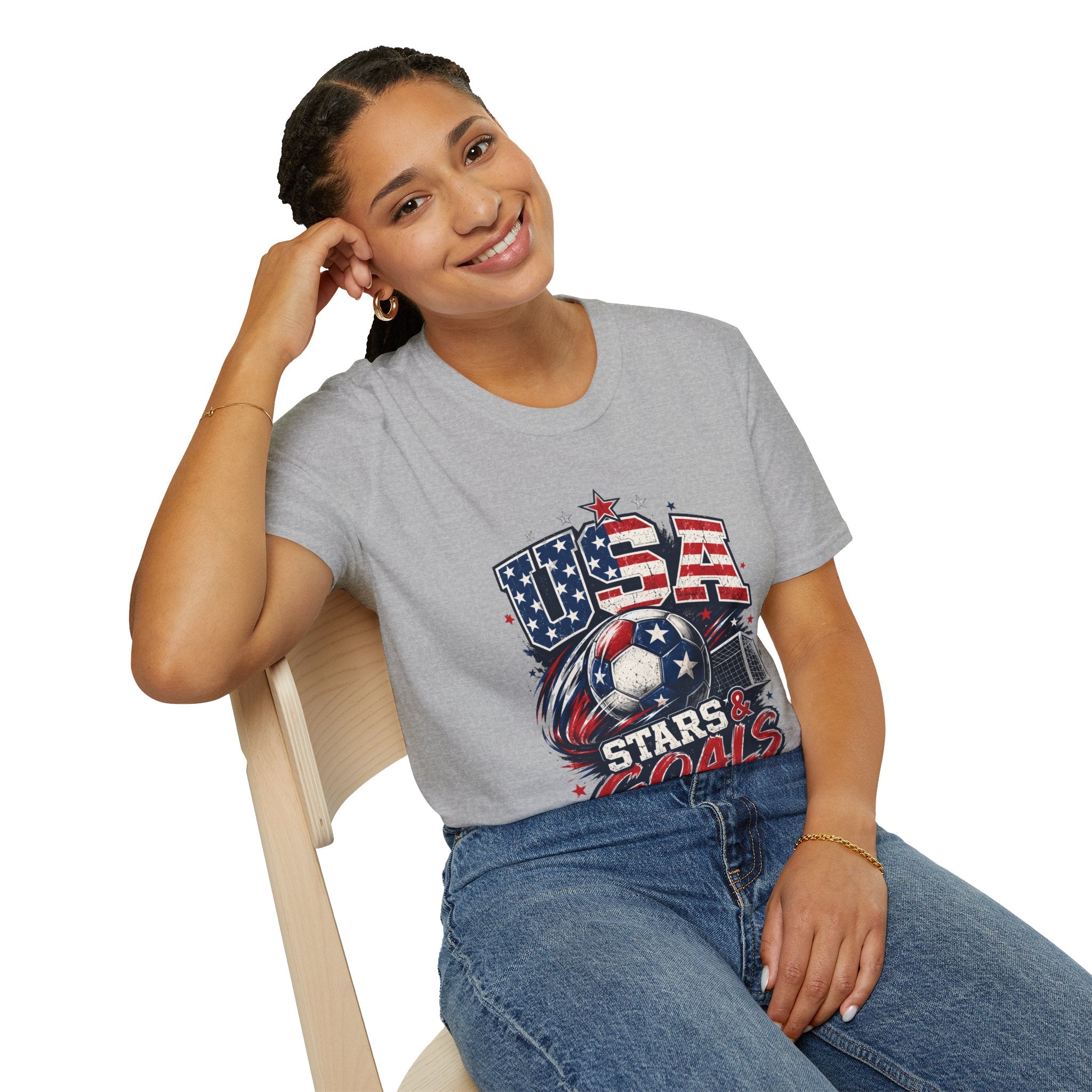USA Stars & Goals Soccer T-Shirt
