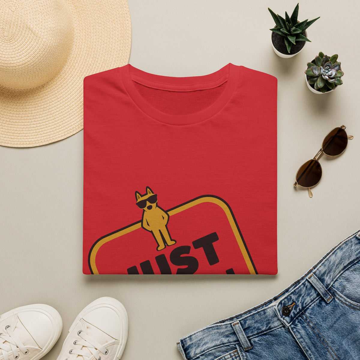 Just A Chill Guy Gold Block Badge T-Shirt - Viral Meme Mascot Tee - Trending Now - September 2026