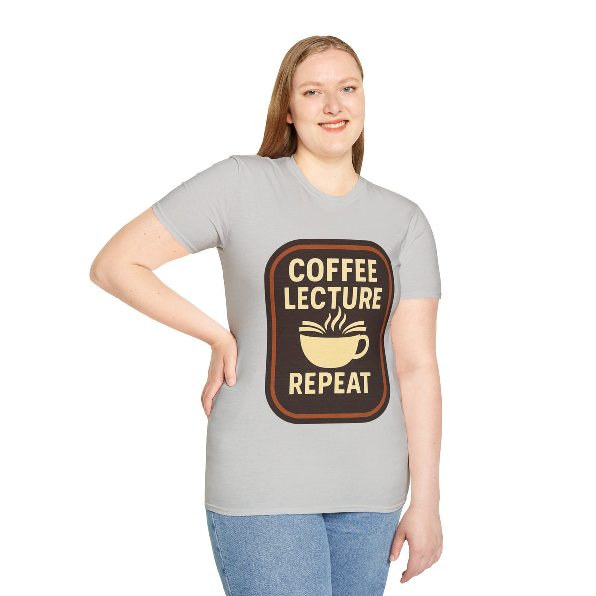 Coffee Lecture Repeat T‑Shirt — Funny Professor Coffee Tee for Teachers & Students - Trending Now - August 2026
