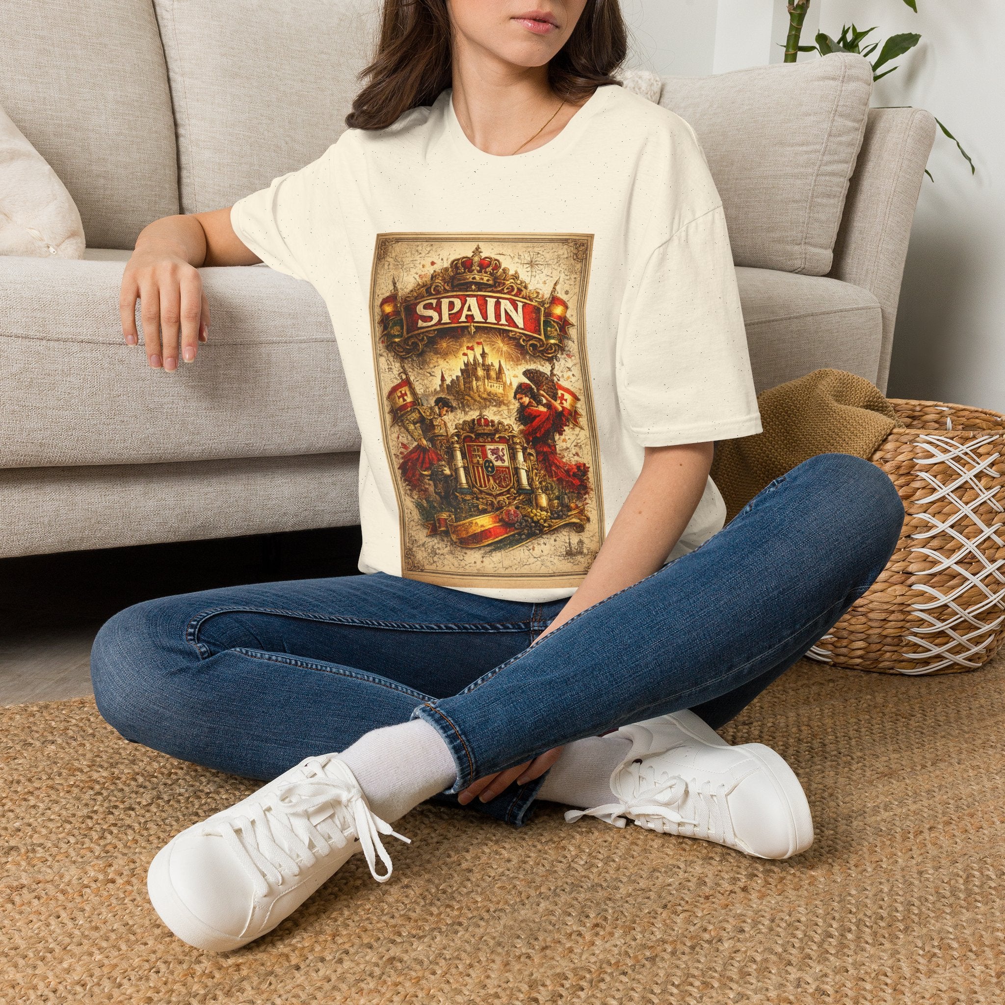 Spain Vintage Travel Graphic T‑Shirt — Retro Spanish Landmark Tee