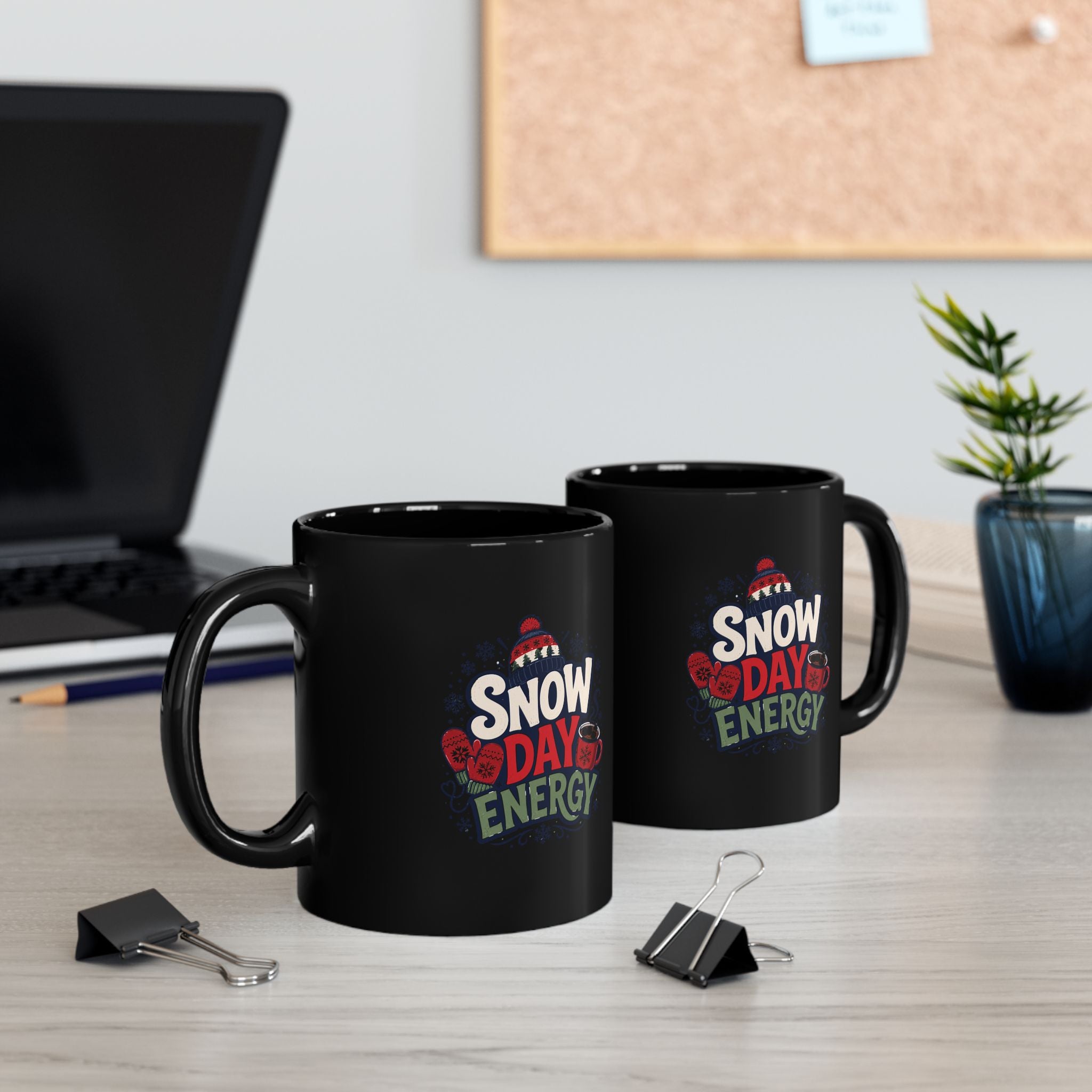Snow Day Energy Mug – Cozy Winter Coffee Cup