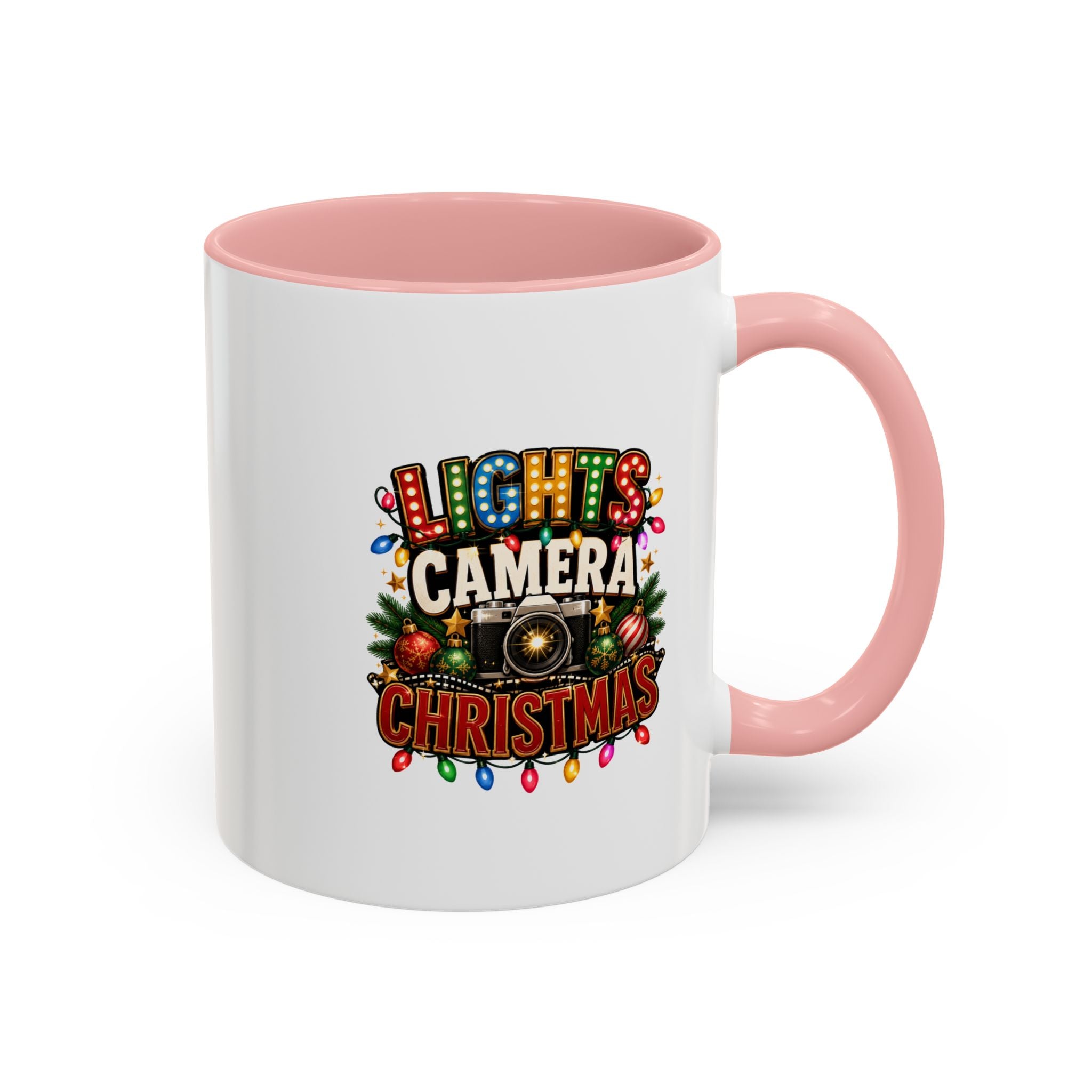 Accent Coffee Mug Lights Camera Christmas