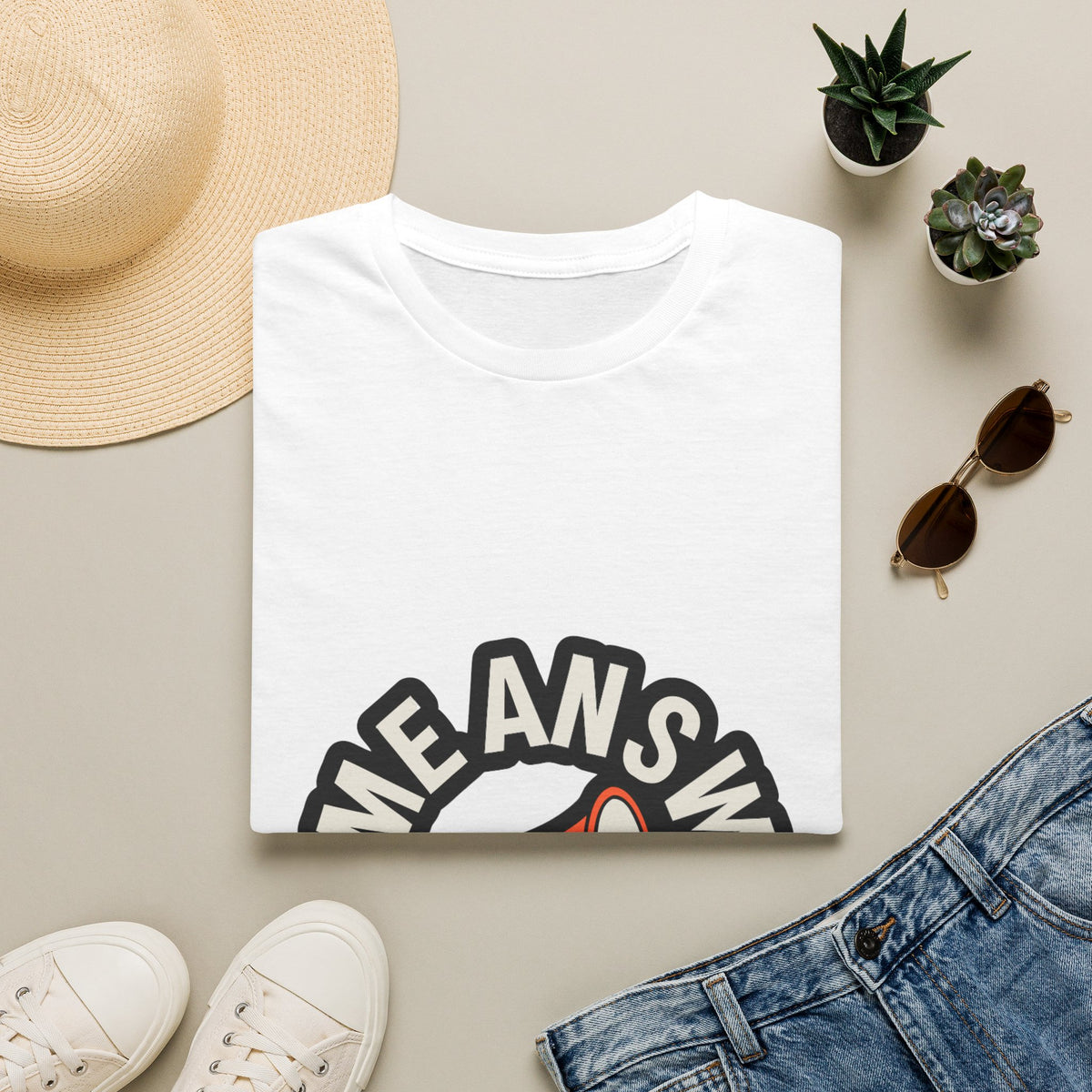 "Same Answer Every Time" Megaphone Graphic Tee - Trending Now - September 2026