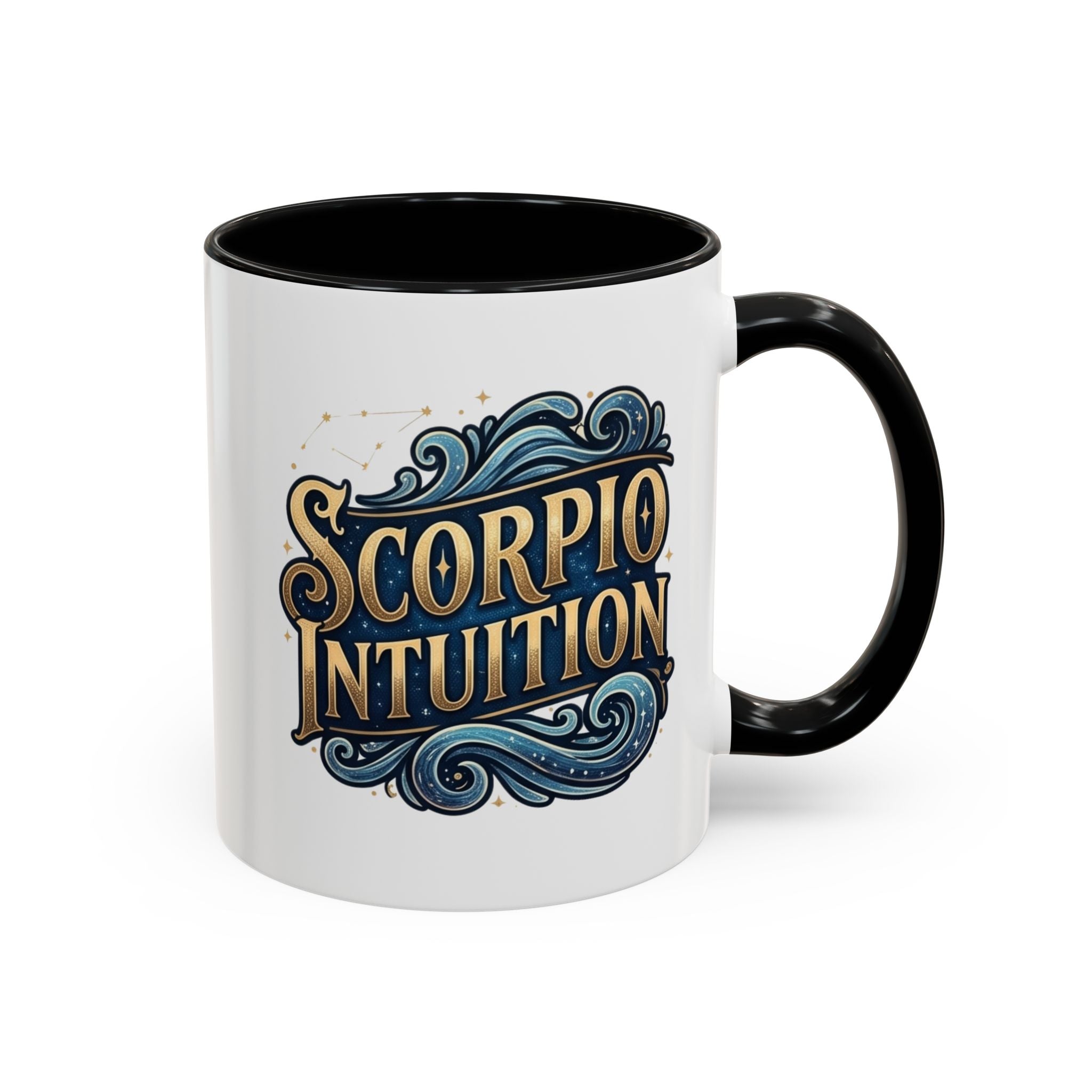 Scorpio Intuition Accent Coffee Mug — Zodiac Astrology Gift