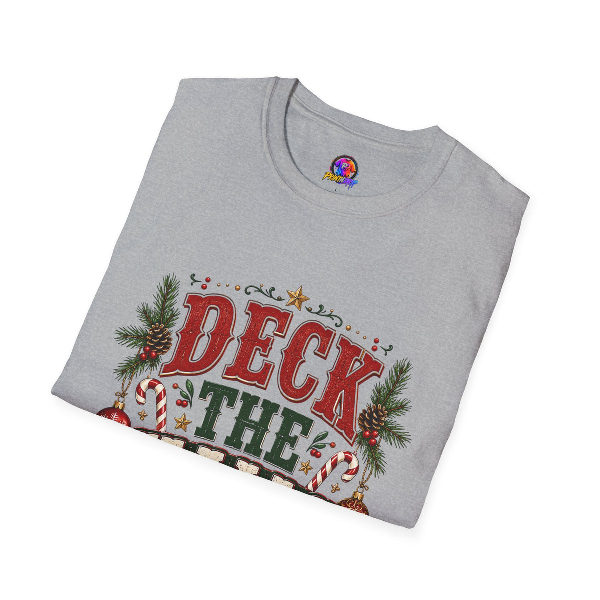 Deck the Halls Y'All T-Shirt — Festive Christmas Holiday Tee
