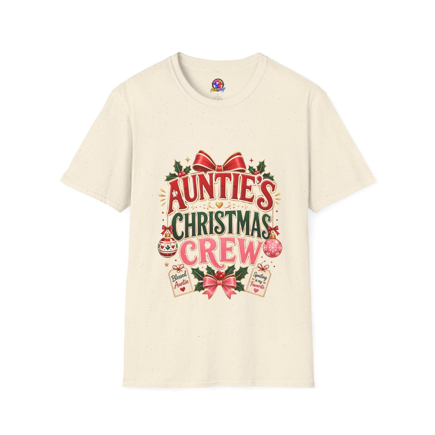 Auntie’s Christmas Crew T-Shirt — Holiday Family Pajama Tee