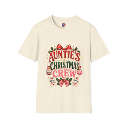 Auntie’s Christmas Crew T-Shirt — Holiday Family Pajama Tee