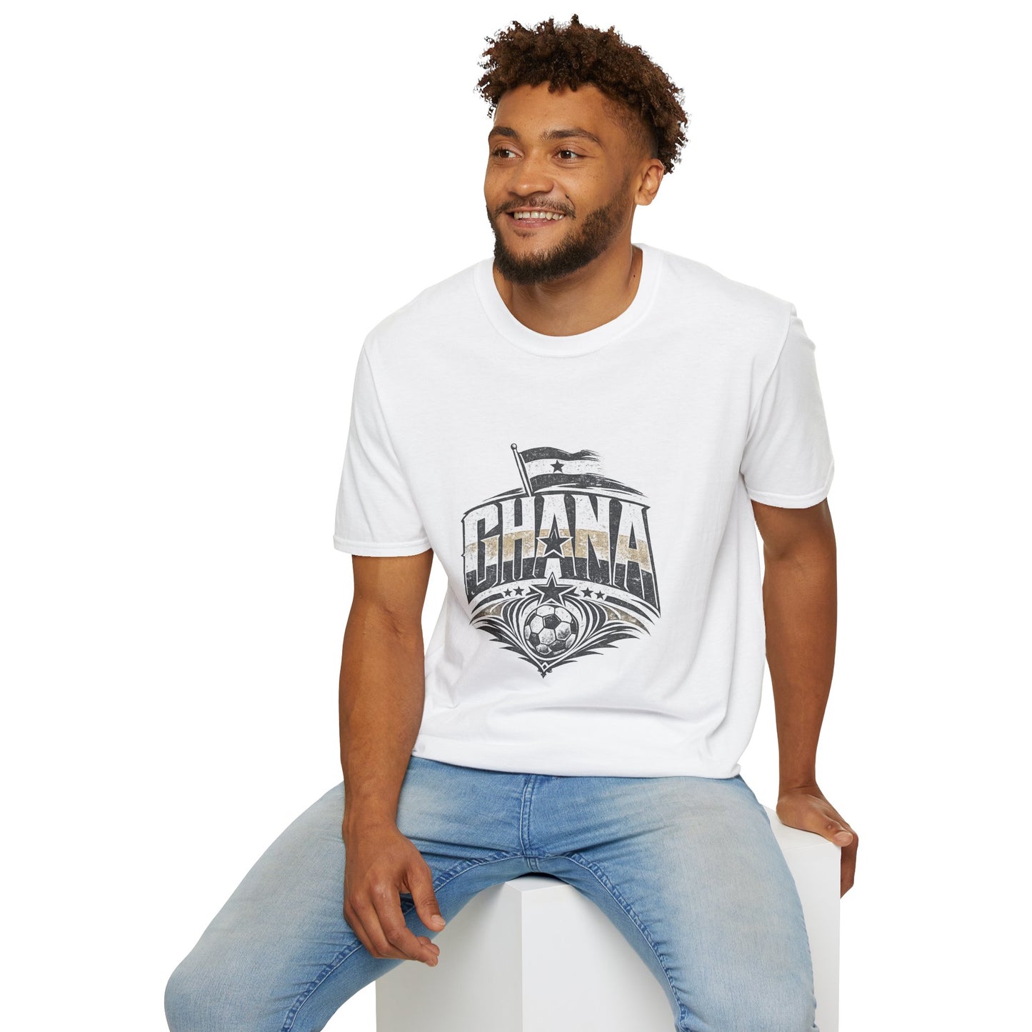 Ghana Vintage Flag T-Shirt — Retro Ghana Pride Graphic Tee