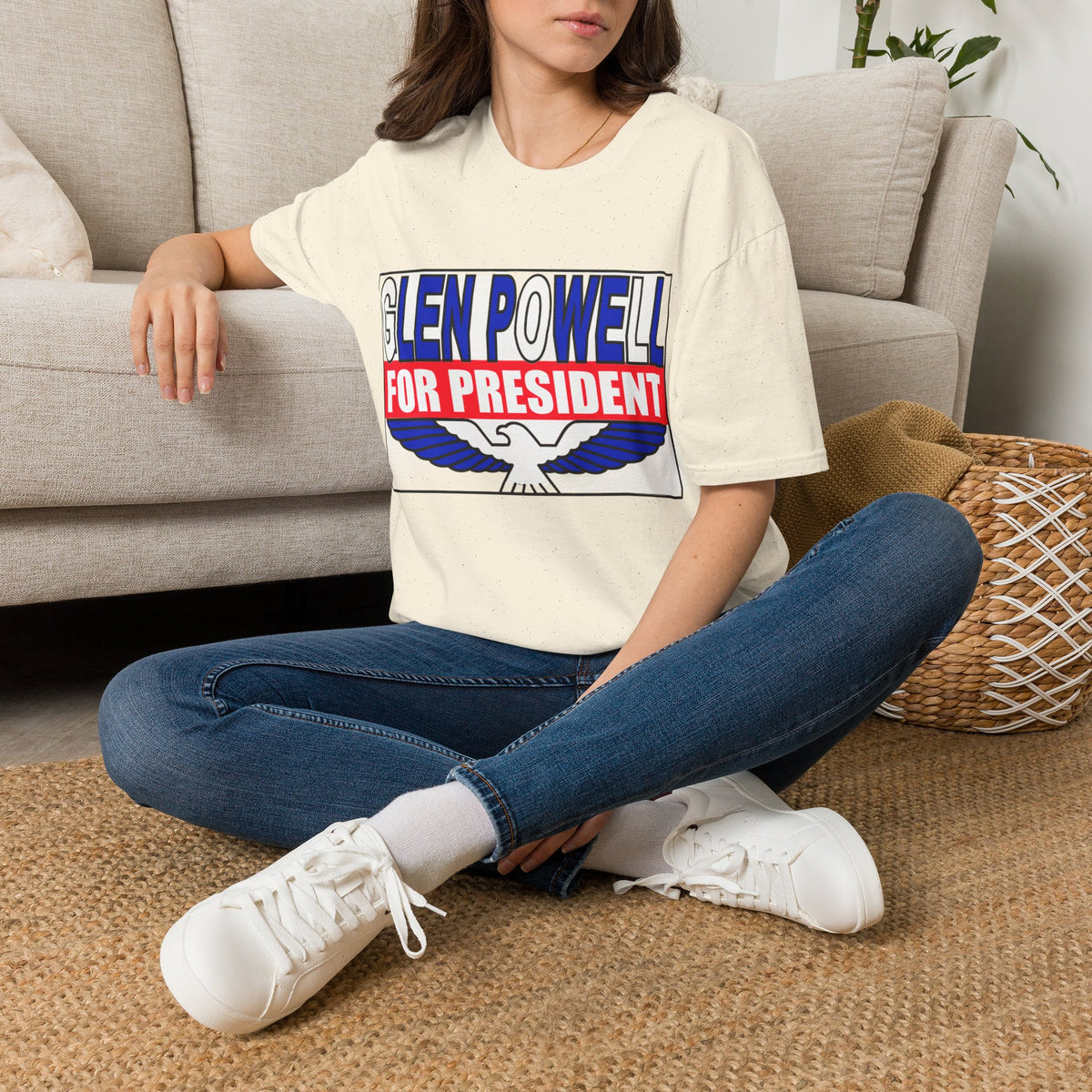 T-Shirt — Glen Powell For President Graphic Tee - Trending Now - August 2026