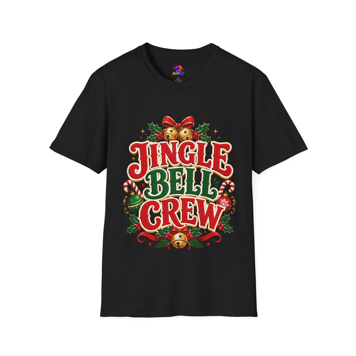 Jingle Bell Crew T-Shirt — Festive Christmas Holiday Tee