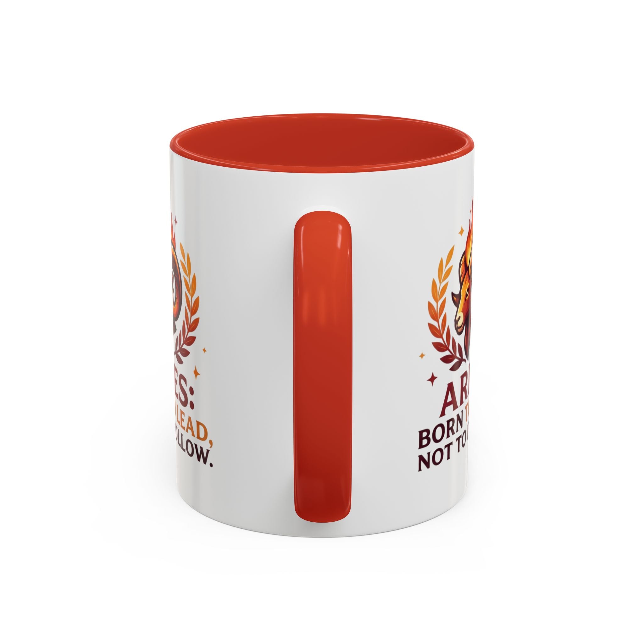 Aries Coffee Mug — "Aries: Born to Lead, Not to Follow" Zodiac Astrology Gift