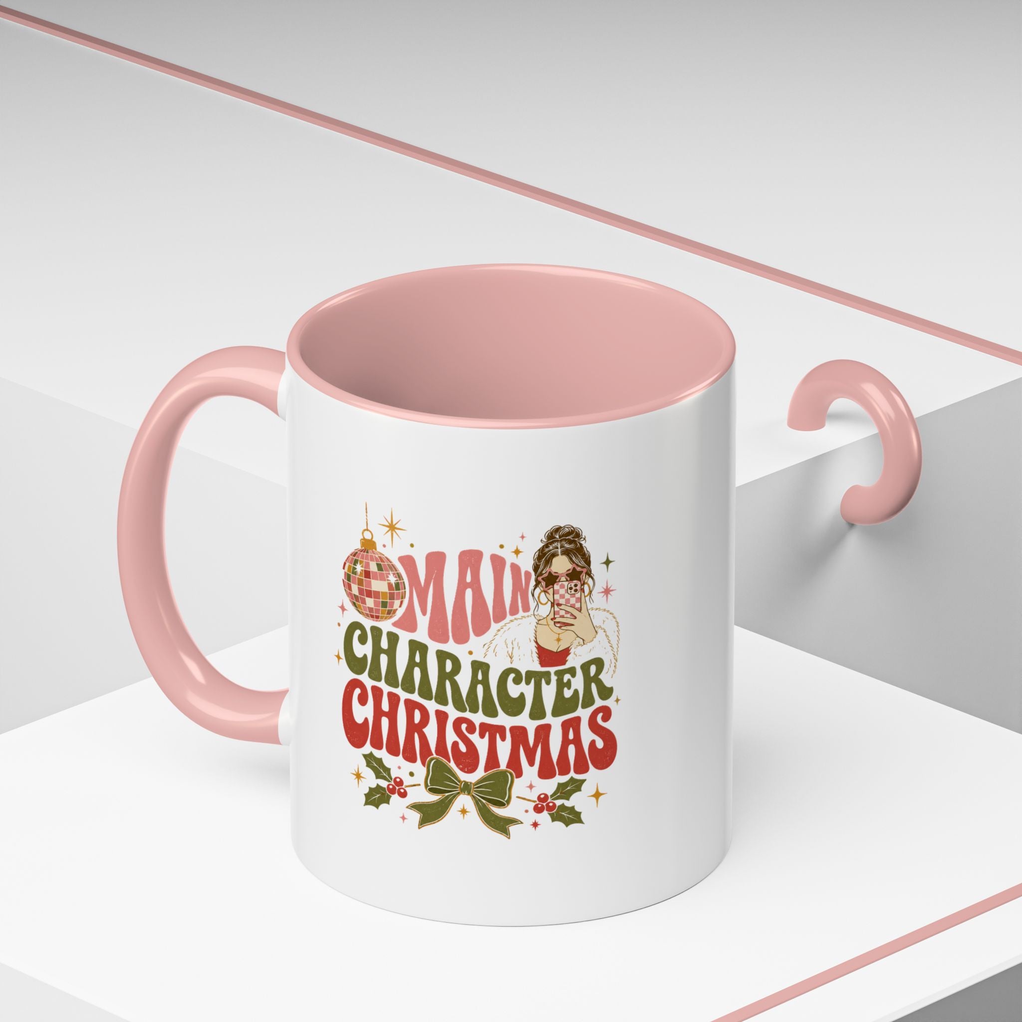 Modern Day Christmas Main Character Christmas Mug — Funny Holiday Coffee Cup