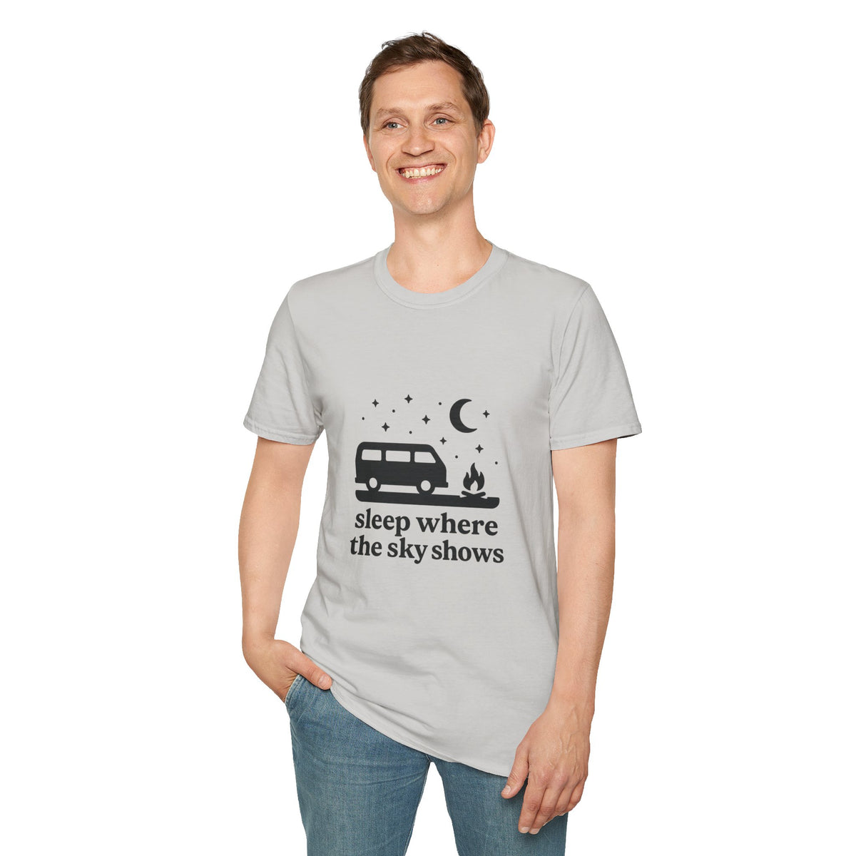 Retro Camper Night Sky T-Shirt - Trending Now - August 2026