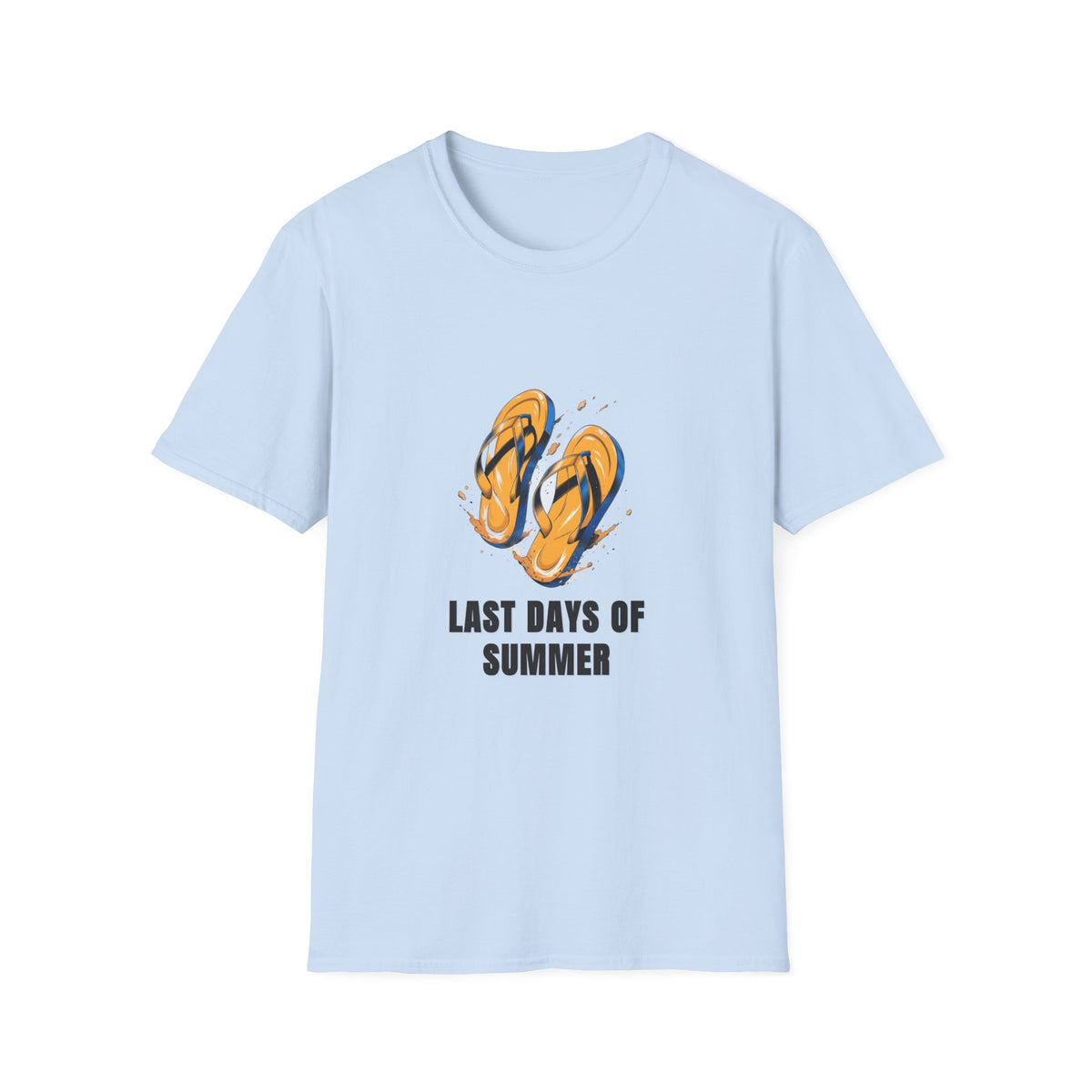 T-Shirt — Last Days of Summer Flip Flops Graphic Tee - Trending Now - August 2026