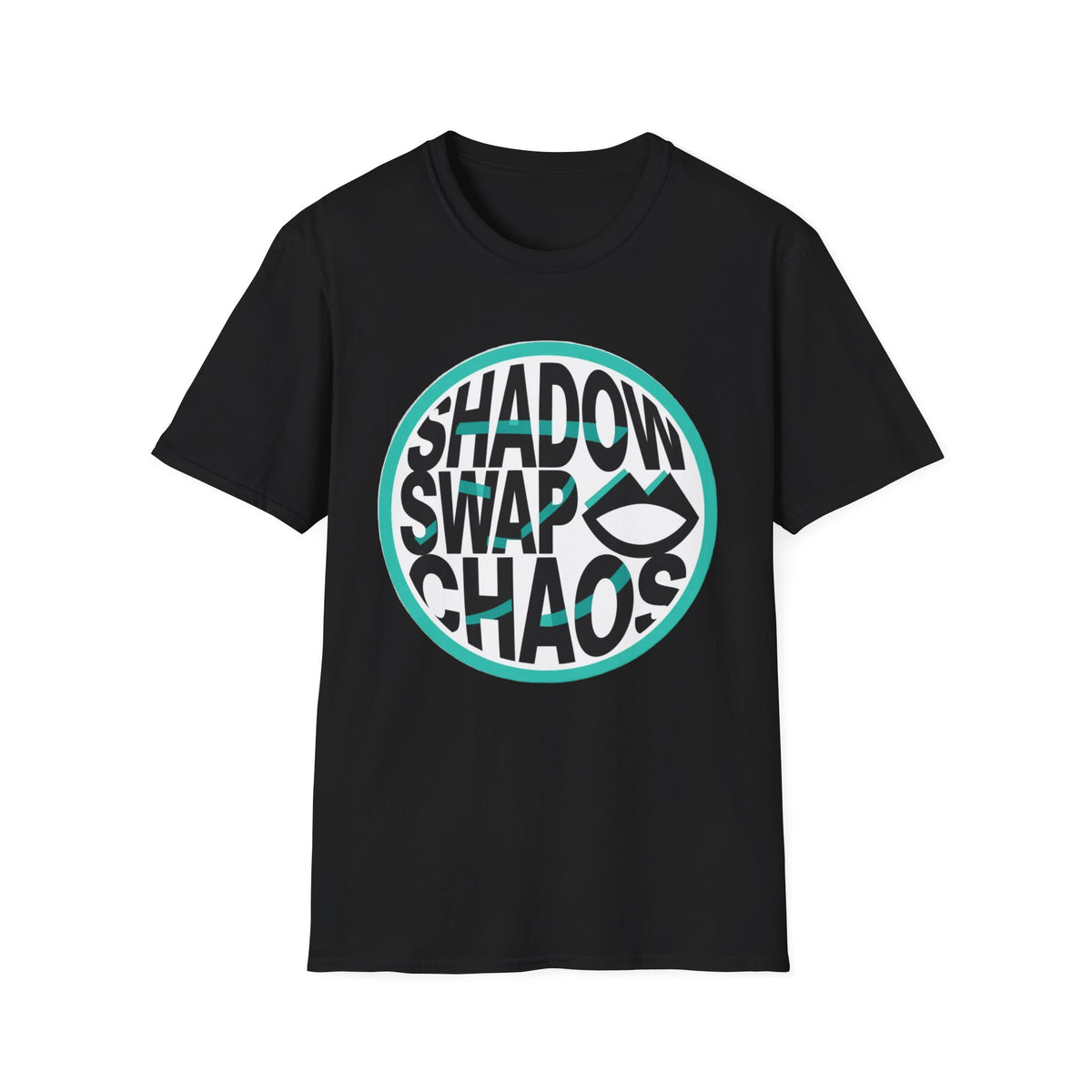 Shadow Swap Chaos T-Shirt — Retro Circular Surf/Skate Graphic Tee - Trending Now - August 2026