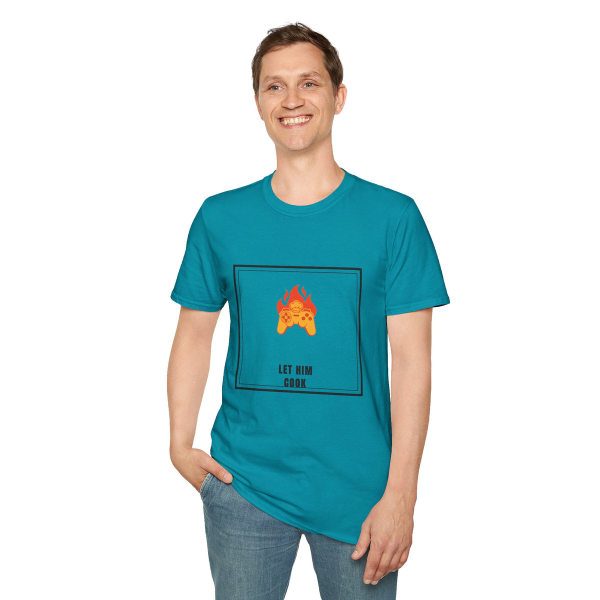 Gaming Controller on Fire T-Shirt — "Let Him Cook" Gamer Tee - Trending Now - September 2026