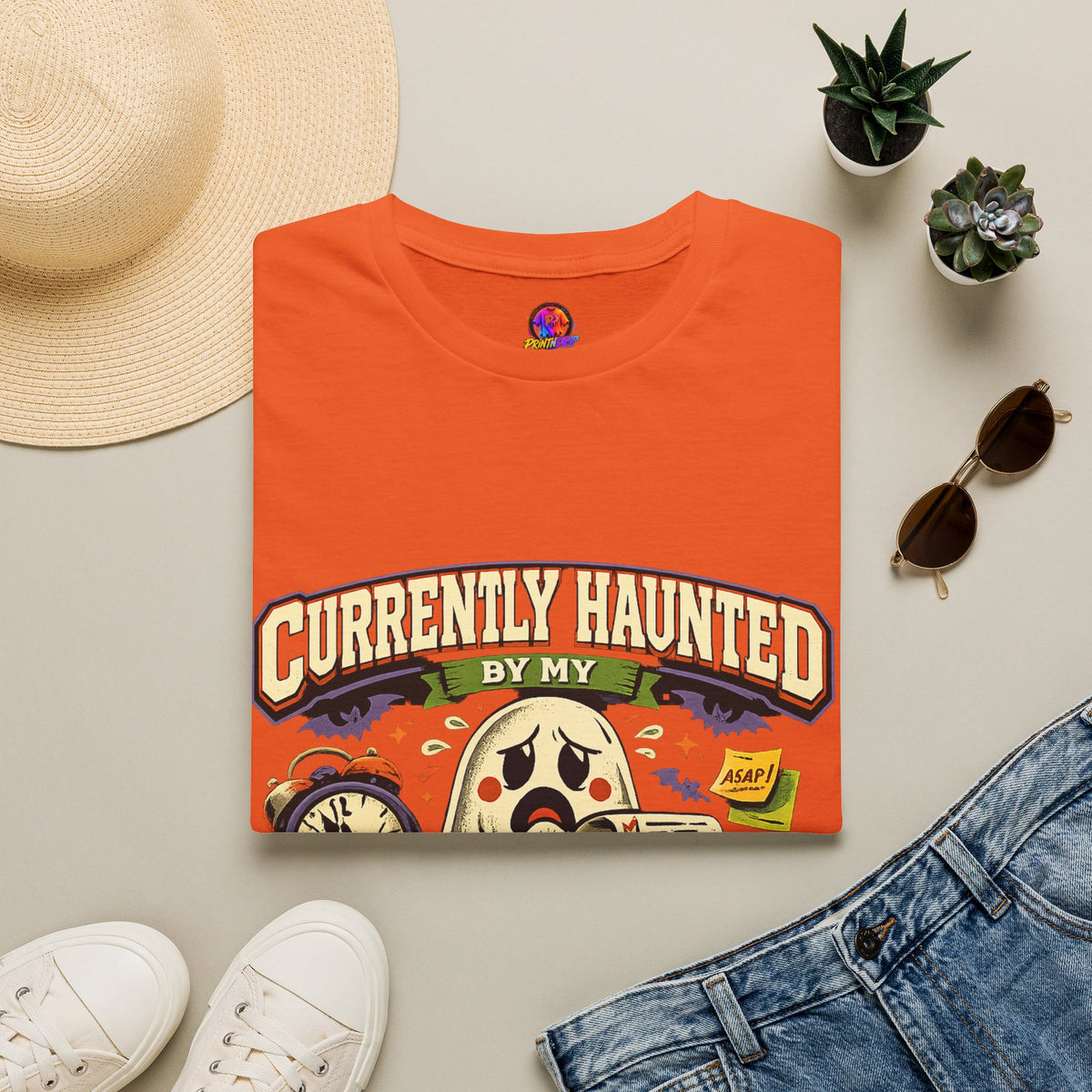 Halloween Currently Haunted Unisex Softstyle T-Shirt