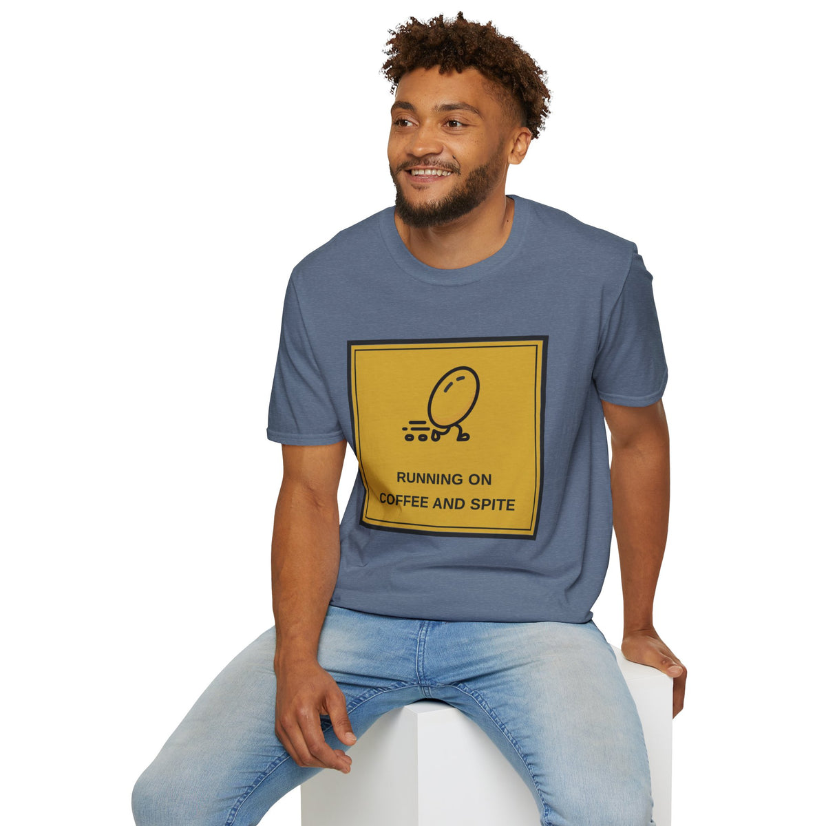 T-Shirt — Running On Coffee And Spite Graphic Tee - Trending Now - August 2026