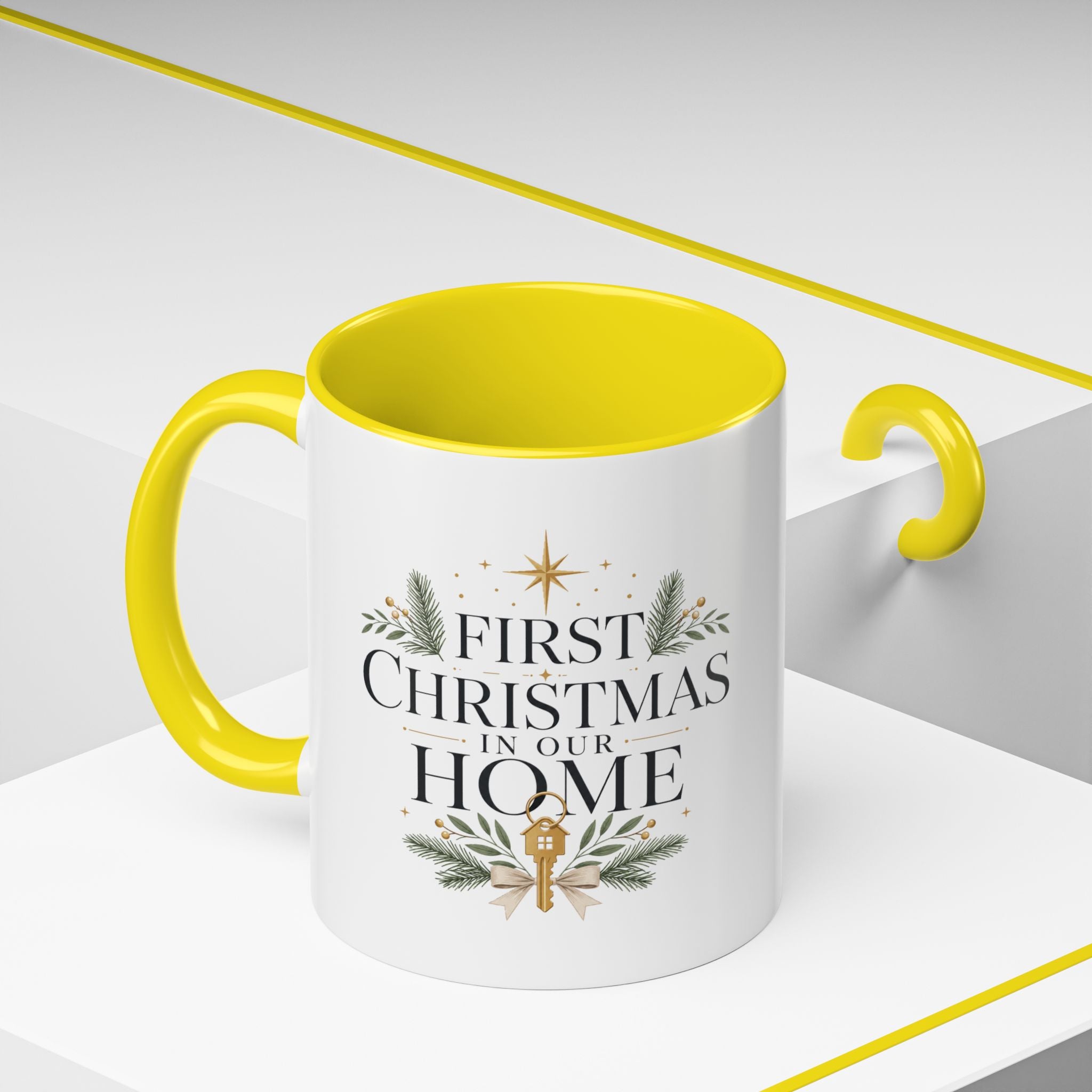 Christmas First Christmas in Our Home Accent Coffee Mug – Holiday Keepsake
