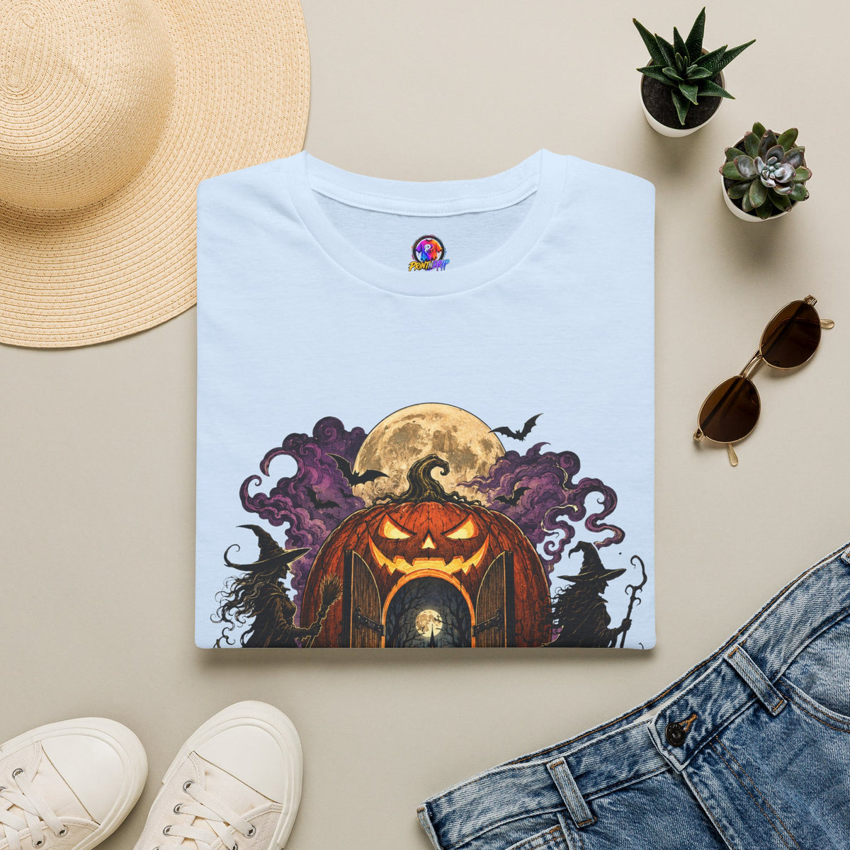 Halloween The Moon Is Full Unisex Softstyle T-Shirt