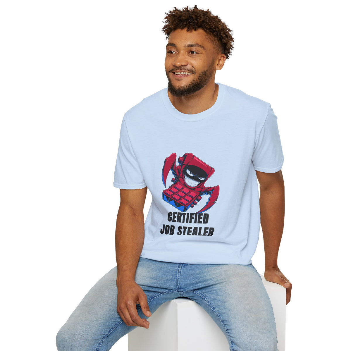 Certified Job Stealer T-Shirt — Funny Cartoon Ninja Heist Tee - Trending Now - August 2026