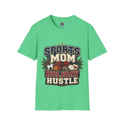 Sports Mom T‑Shirt — "Holiday Hustle" Athletic Mom Tee