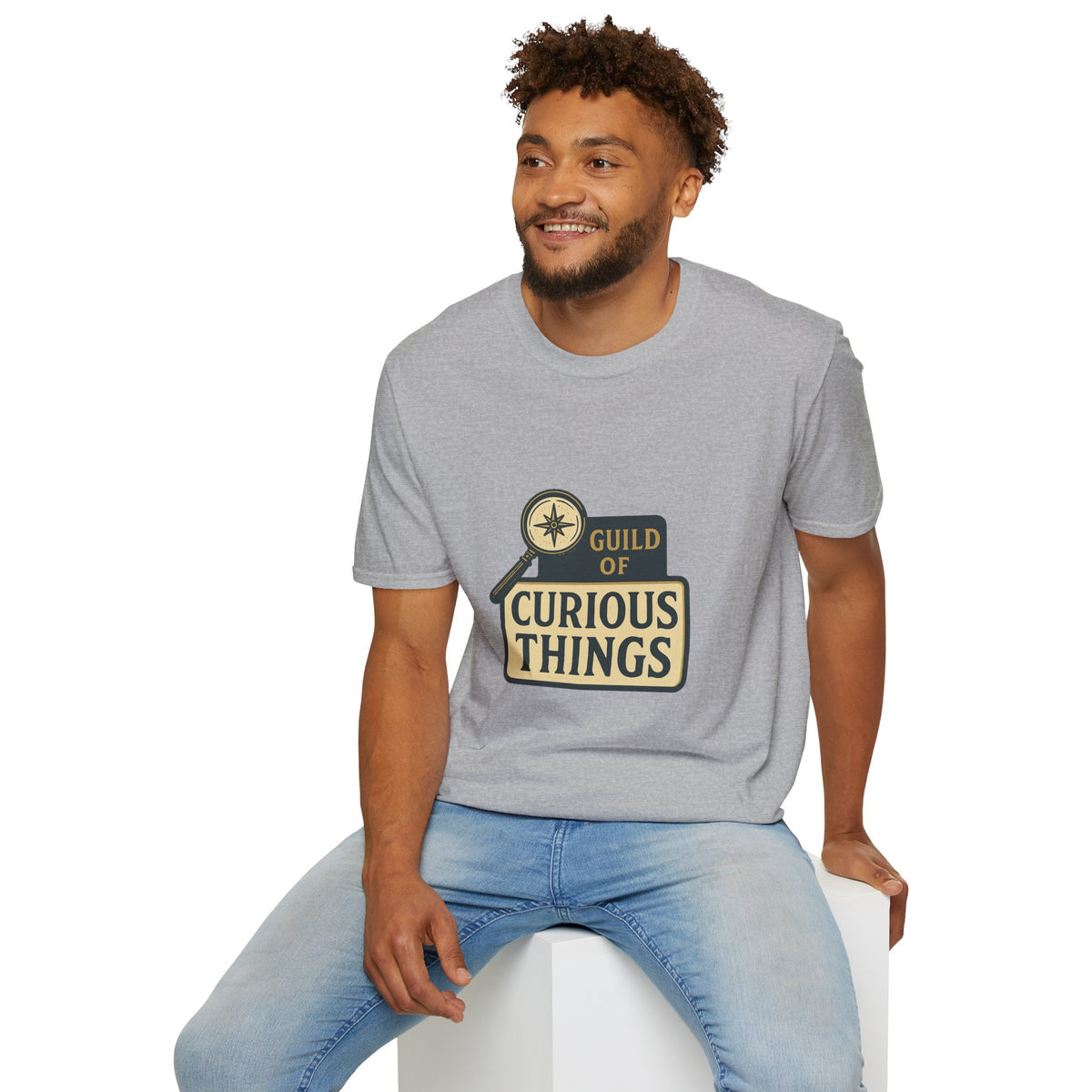 Curious Things T‑Shirt — Guild of Curious Vintage Badge Tee - Trending Now - August 2026