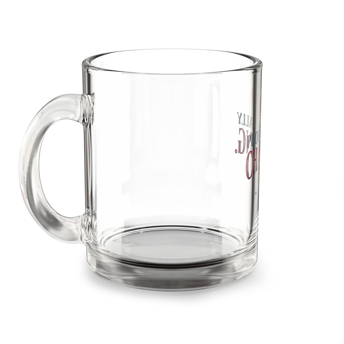 Libra 'Professionally Charming' 10oz Glass Mug — Zodiac Coffee Cup