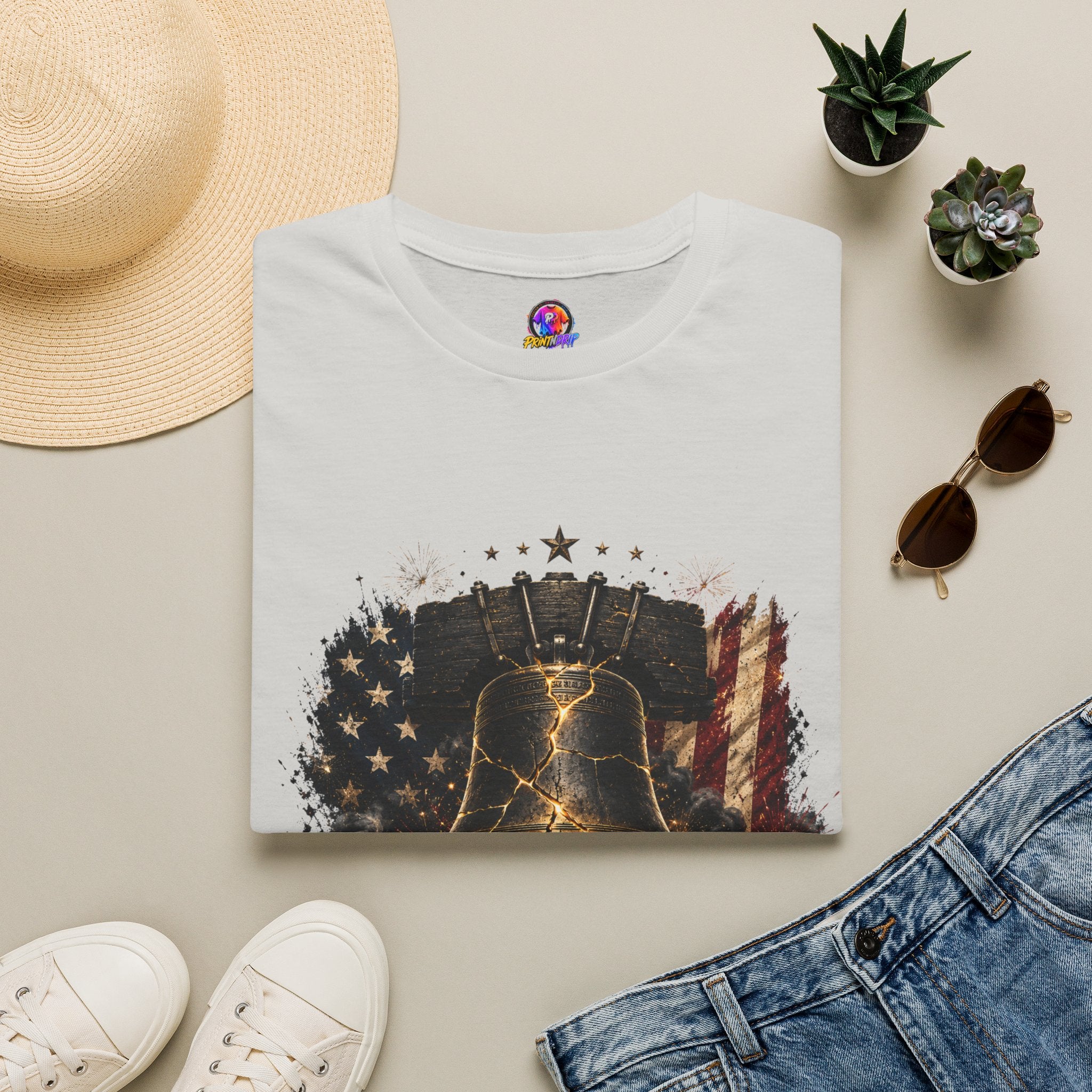 Liberty Has Scars T-Shirt — Vintage Liberty Bell Patriotic Tee