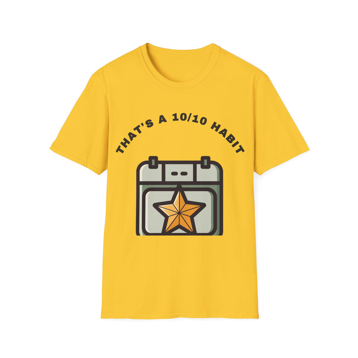 T-Shirt — "That's a 10/10 Habit" Star Patch Graphic Tee - Trending Now - September 2026