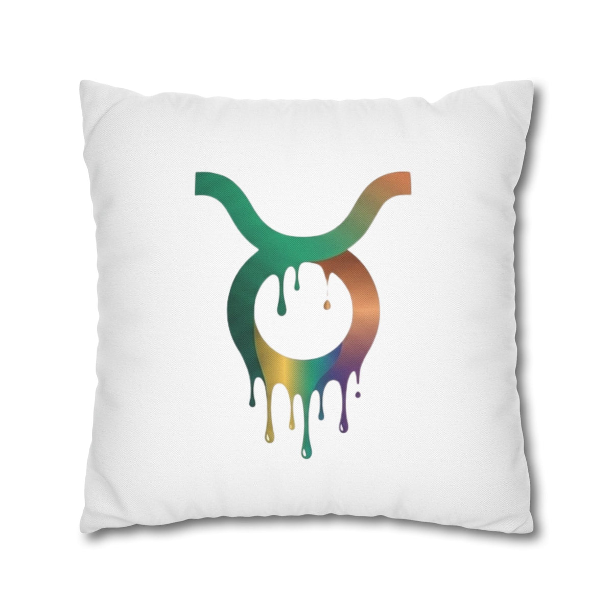 Taurus Drip Decorative Pillowcase — Zodiac Throw Pillow Cover