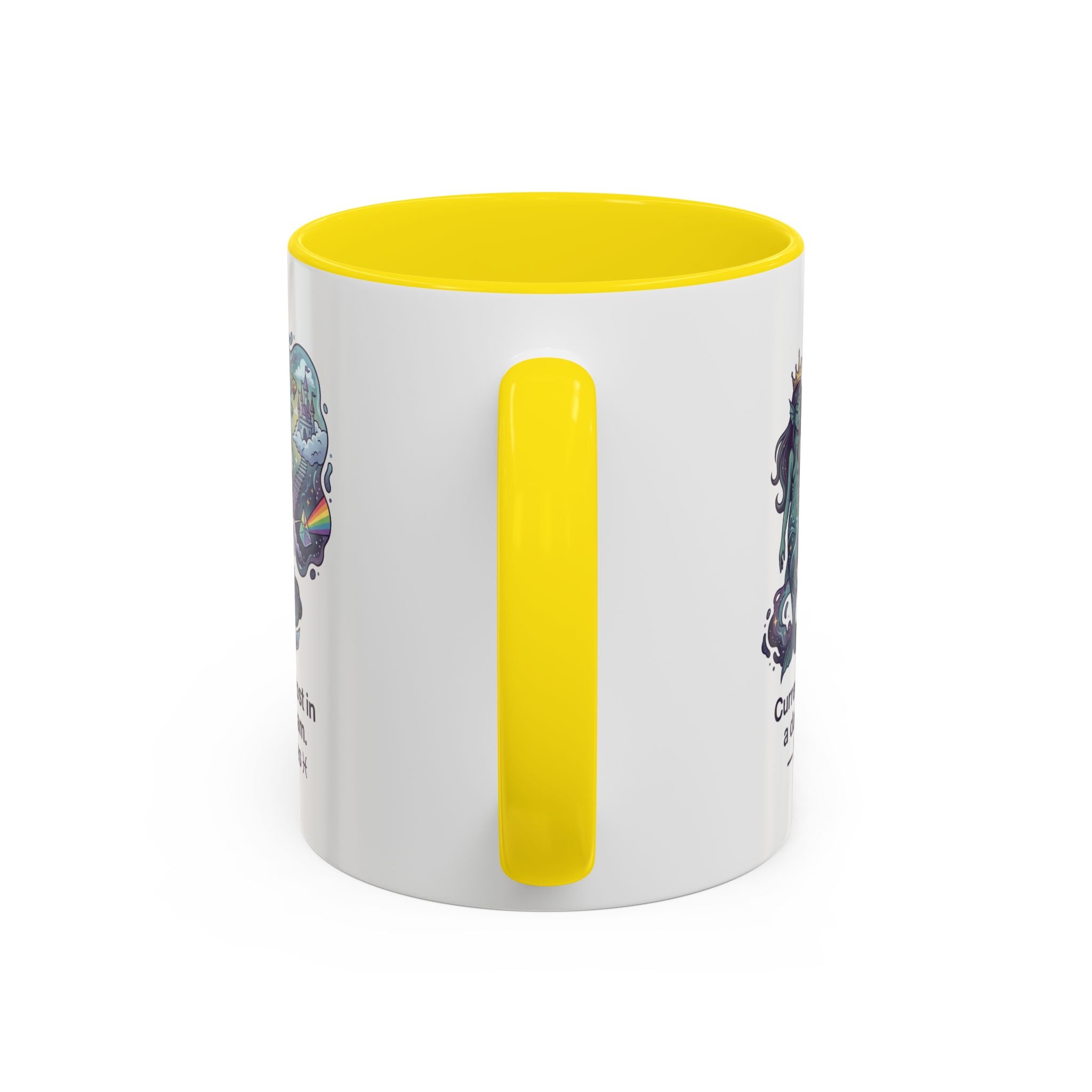 Pisces Daydream Accent Coffee Mug — "Currently lost in a daydream" Astrological Zodiac Gift