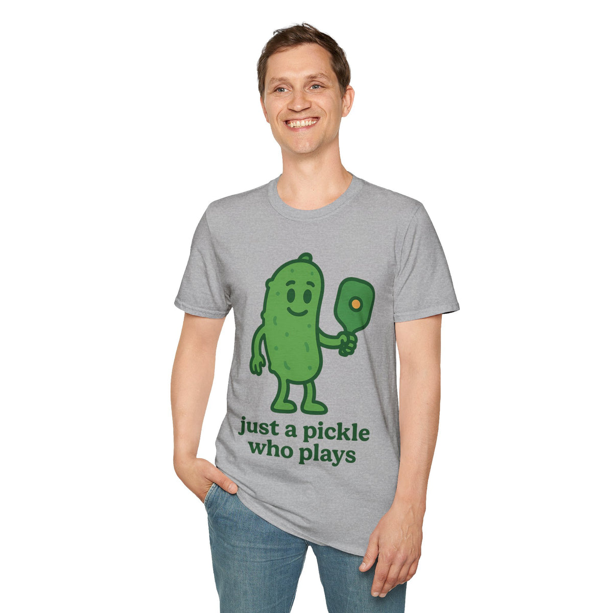 Pickle Shirt — "Just a Pickle Who Plays" Cute Pickle Gamer Tee - Trending Now - September 2026