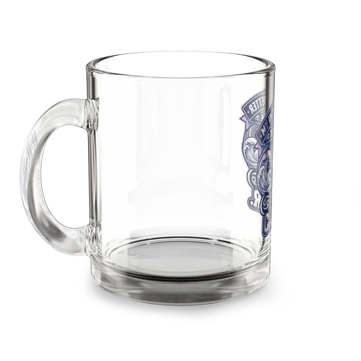 Cancer Zodiac Glass Mug — “Pure Cancer” Zodiac Coffee Cup (My Intuition Is Better Than Your Proof)
