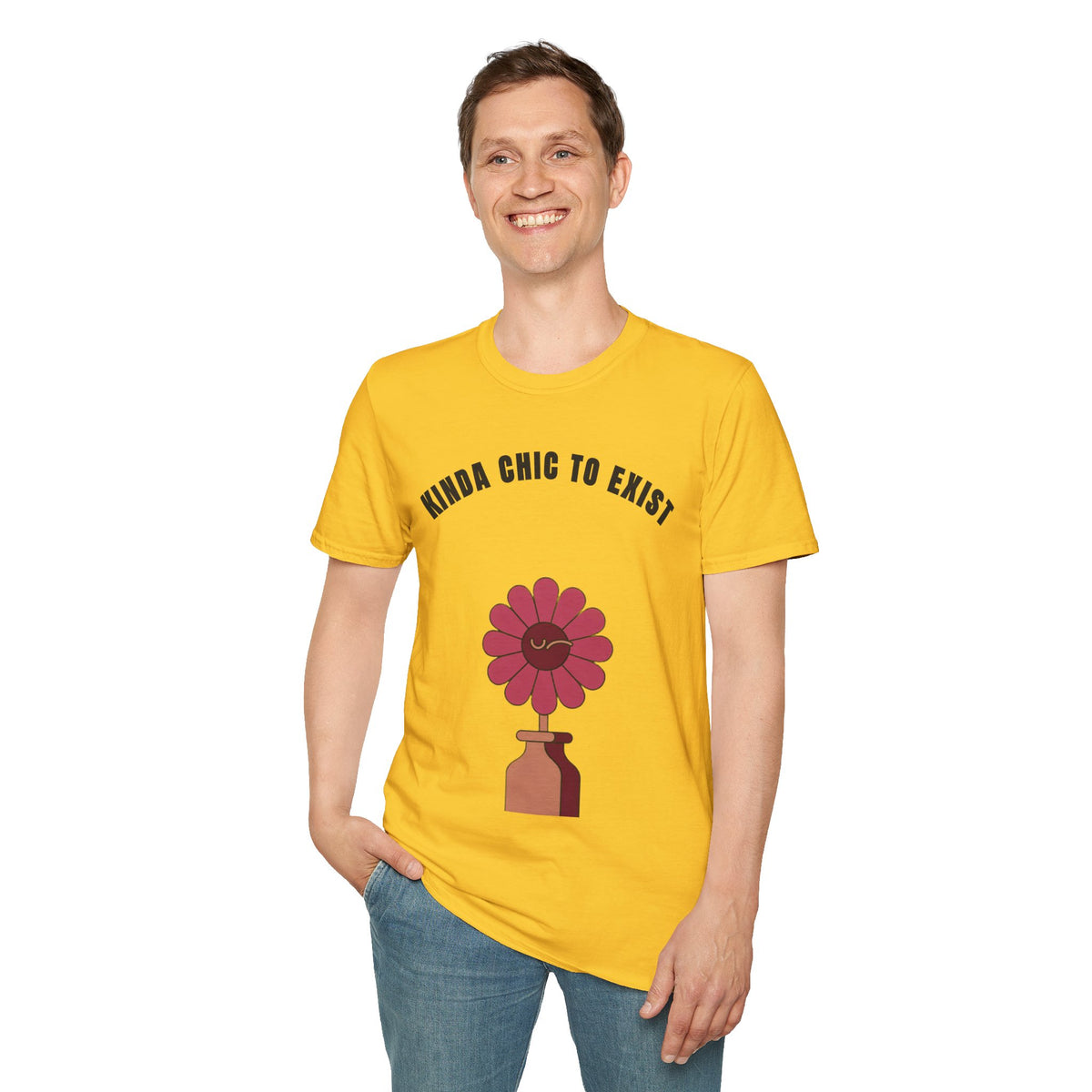 Chic to Exist T-Shirt — Floral Minimalist Graphic Tee for Stylish Everyday Wear - Trending Now - September 2026