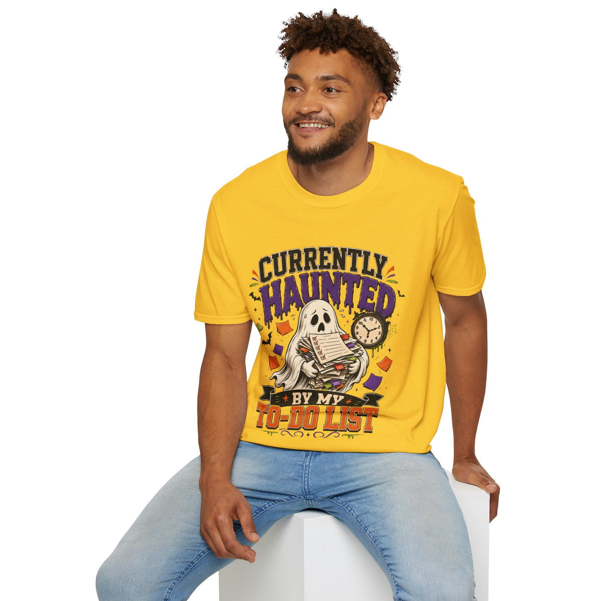 Halloween Currently Haunted Unisex Softstyle T-Shirt