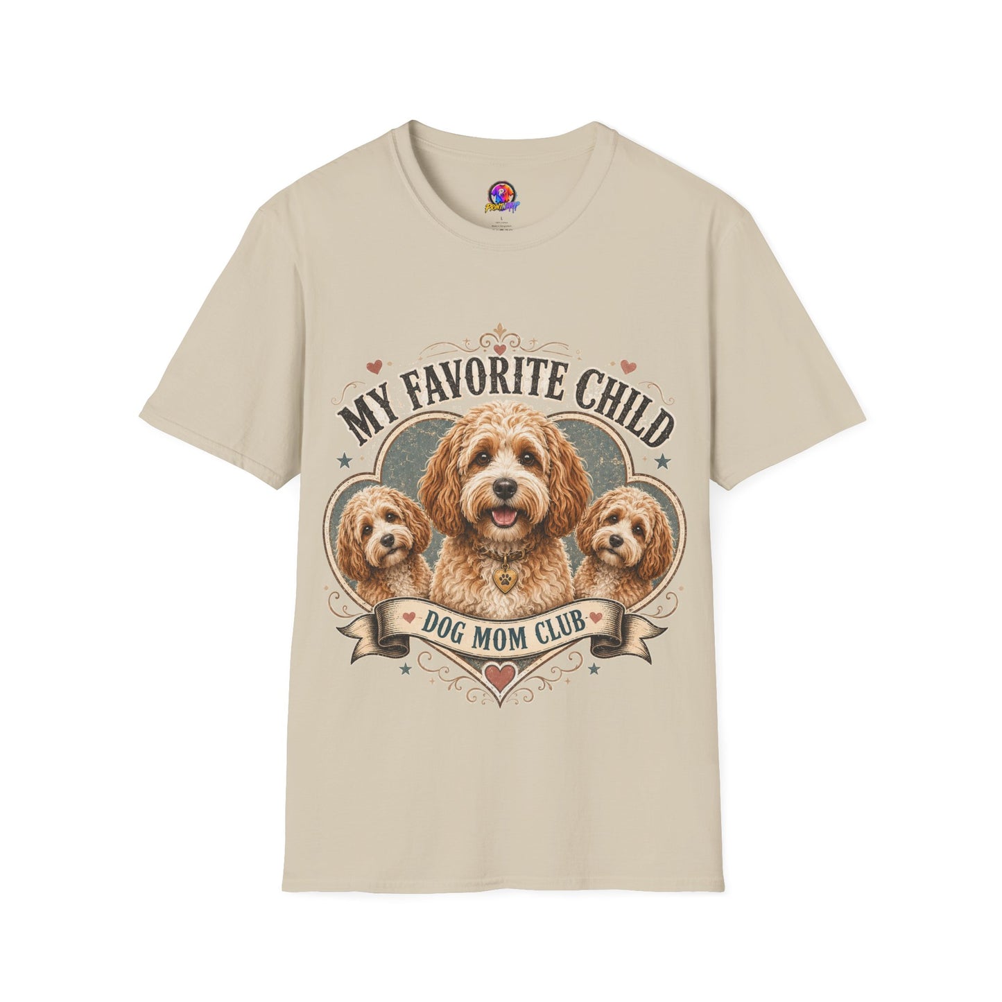 Dog Mom T-Shirt — "My Favorite Child" Cavalier Love Graphic Tee