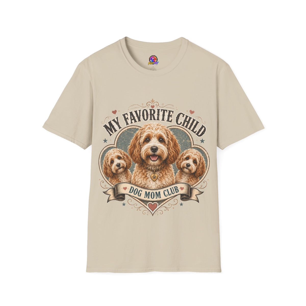 Dog Mom T-Shirt — "My Favorite Child" Cavalier Love Graphic Tee