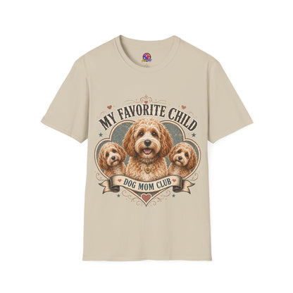 Dog Mom T-Shirt — "My Favorite Child" Cavalier Love Graphic Tee