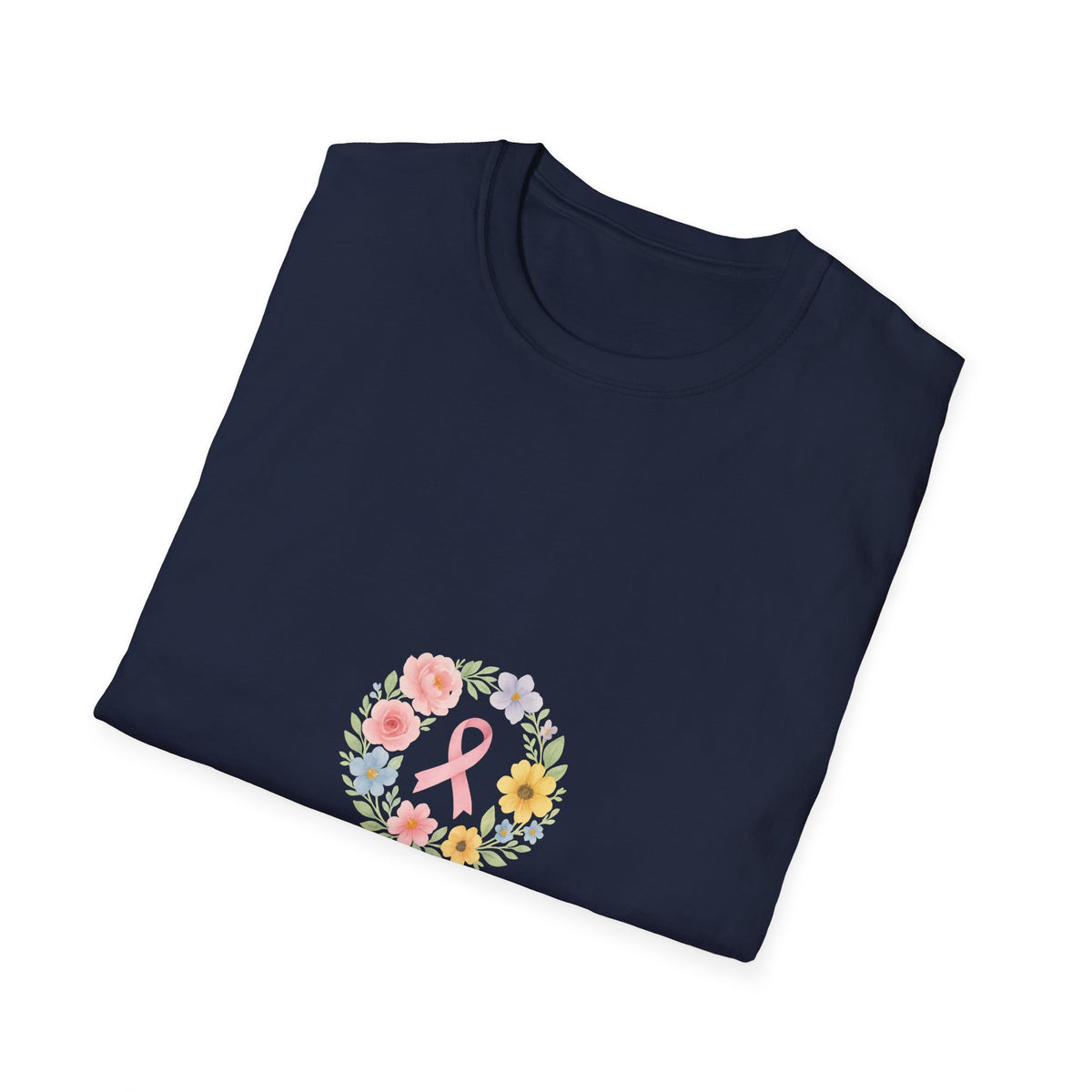 Garden of Survivors Wildflower Wreath T-Shirt, Pink October Breast Cancer Awareness Tee - Trending Now - September 2026