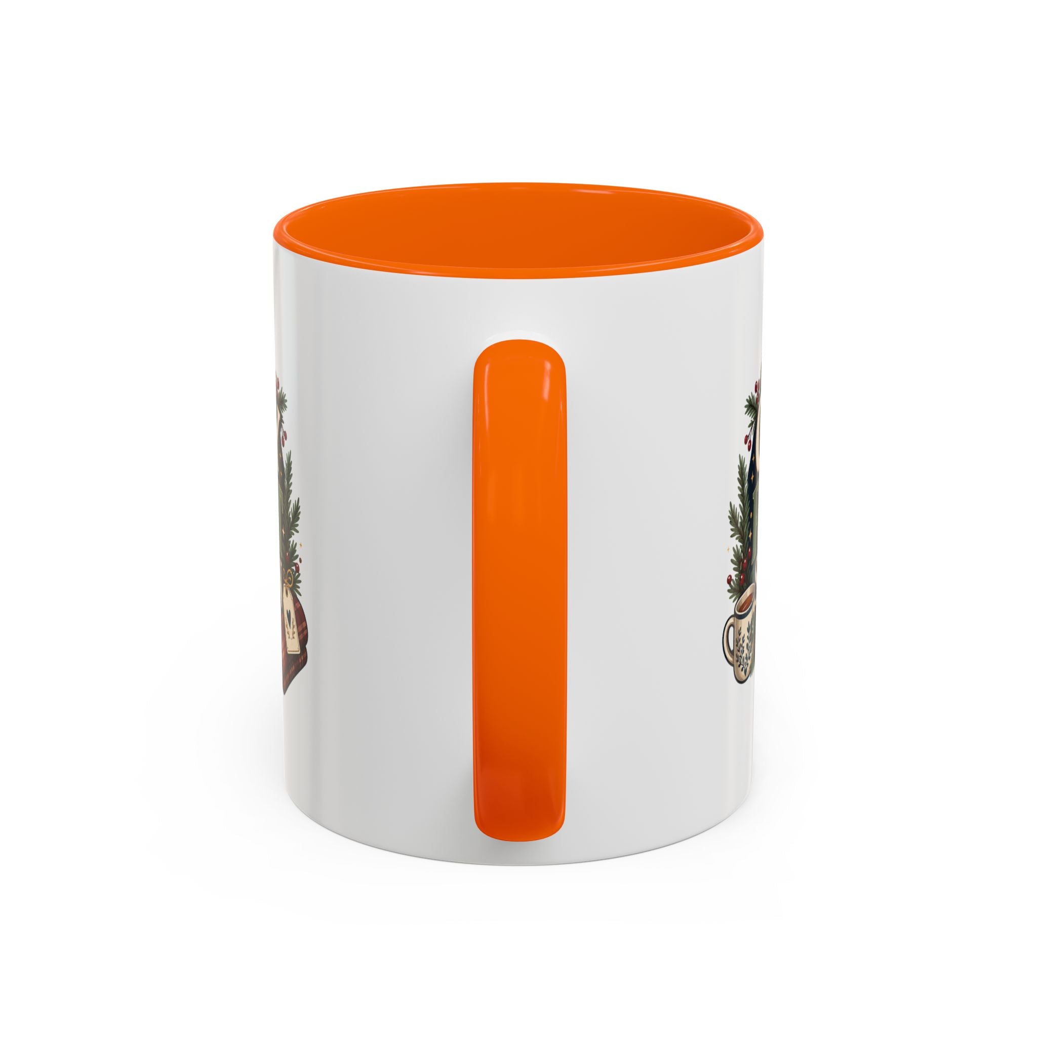 Modern Day Christmas Cozy Reset Season Mug — Holiday Coffee Cup with Blanket & Tea Tag Design