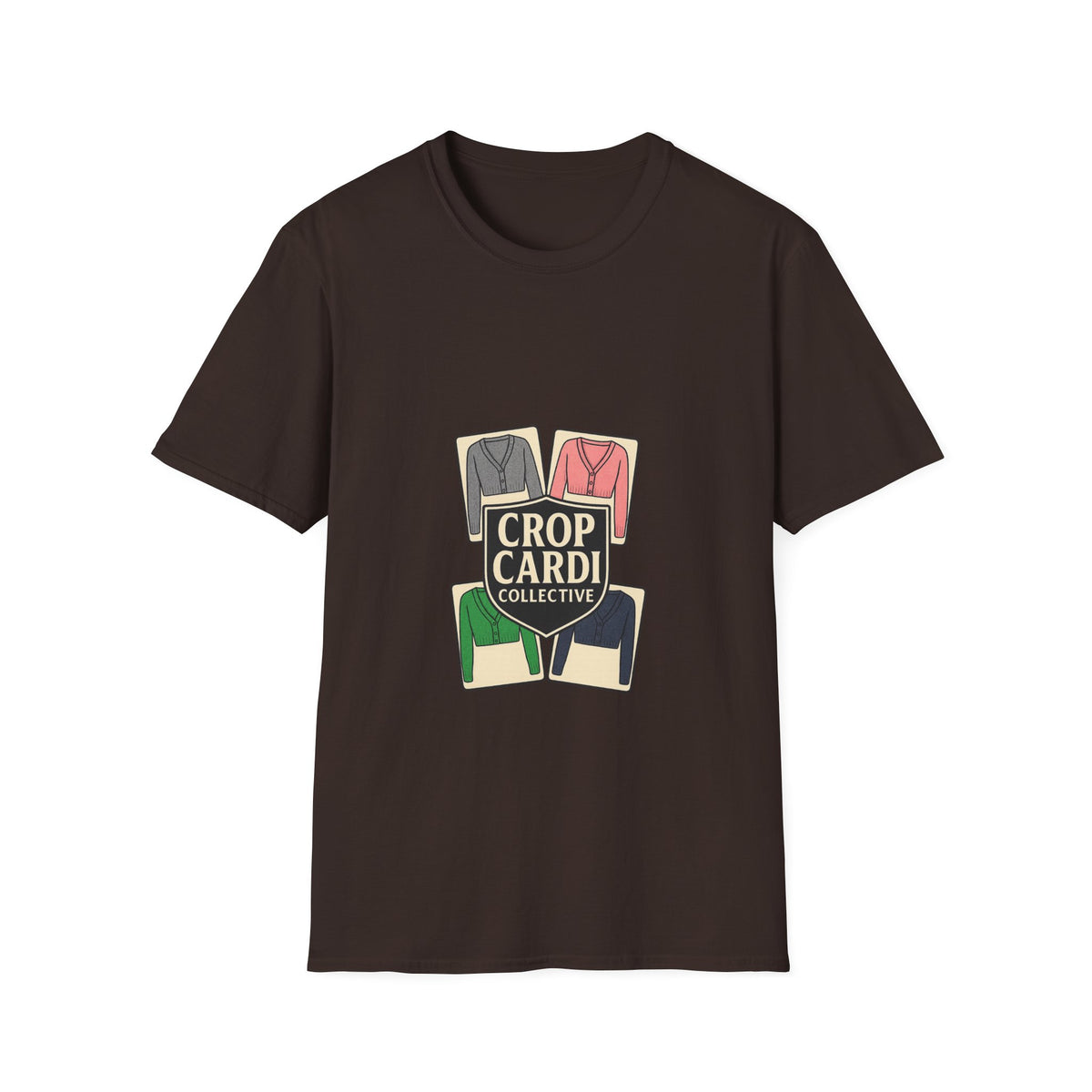 Crop Card Collective T-Shirt — Retro Card Game Logo Tee - Trending Now - October 2026