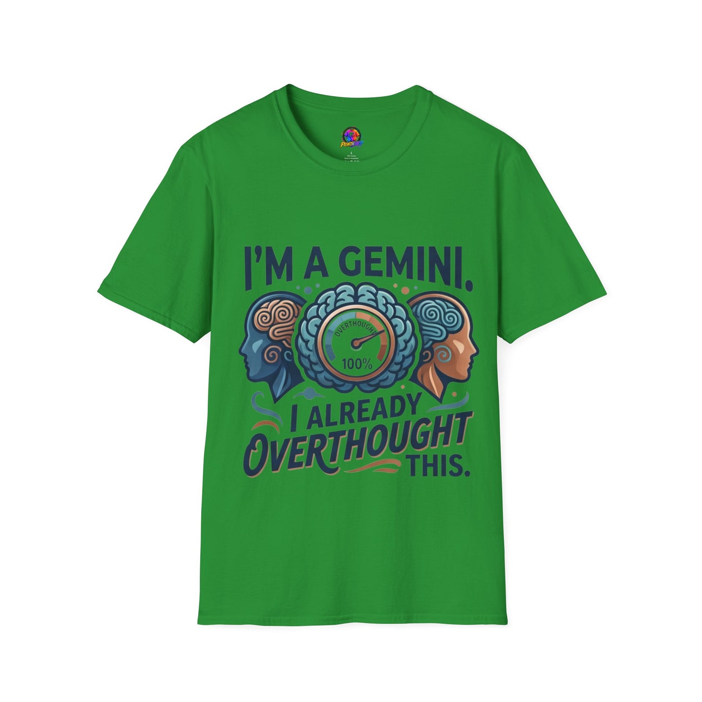 I’m A Gemini T-Shirt – “I Already Overthought It” Zodiac Tee