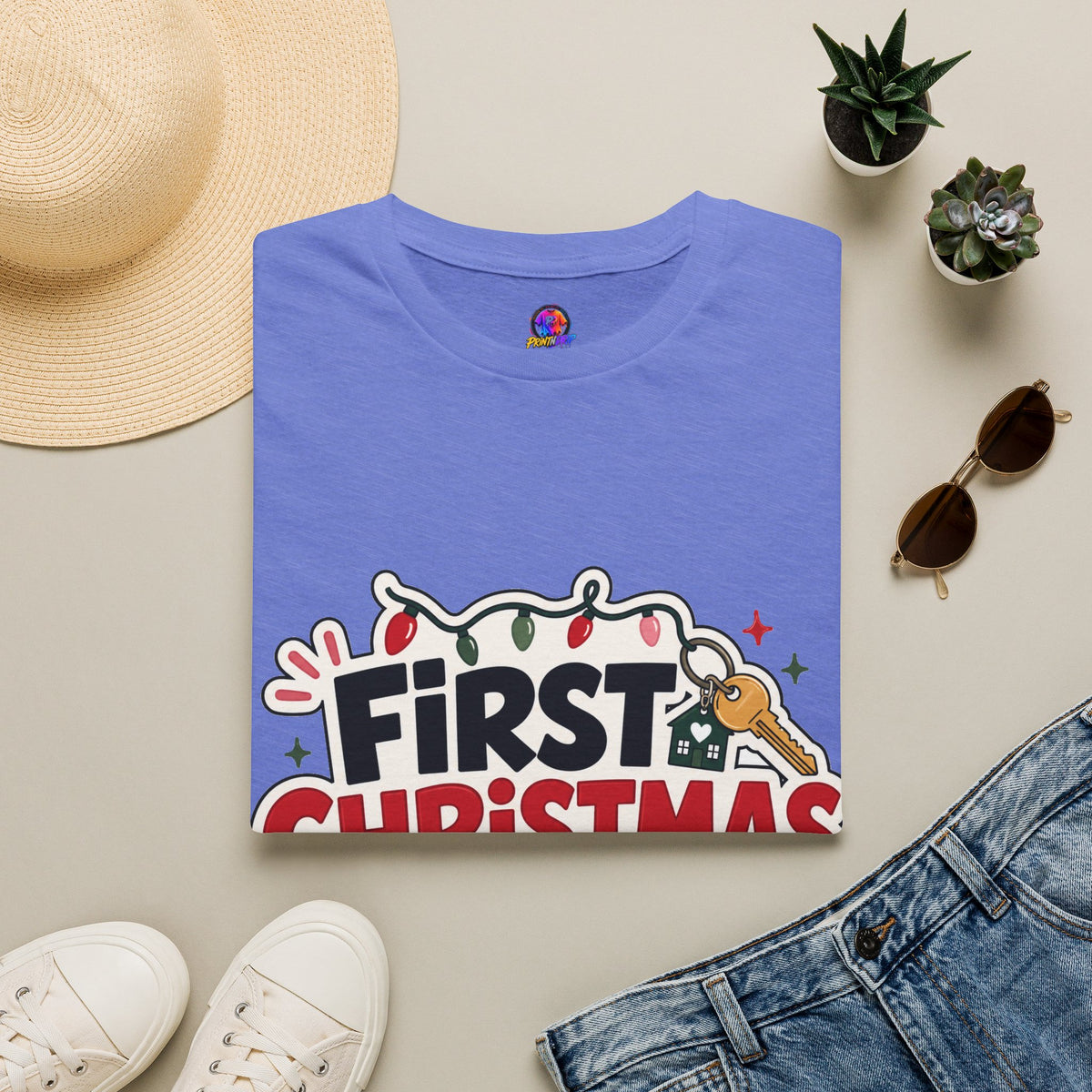 First Christmas No Roommates T-Shirt — Funny Holiday New Home Tee
