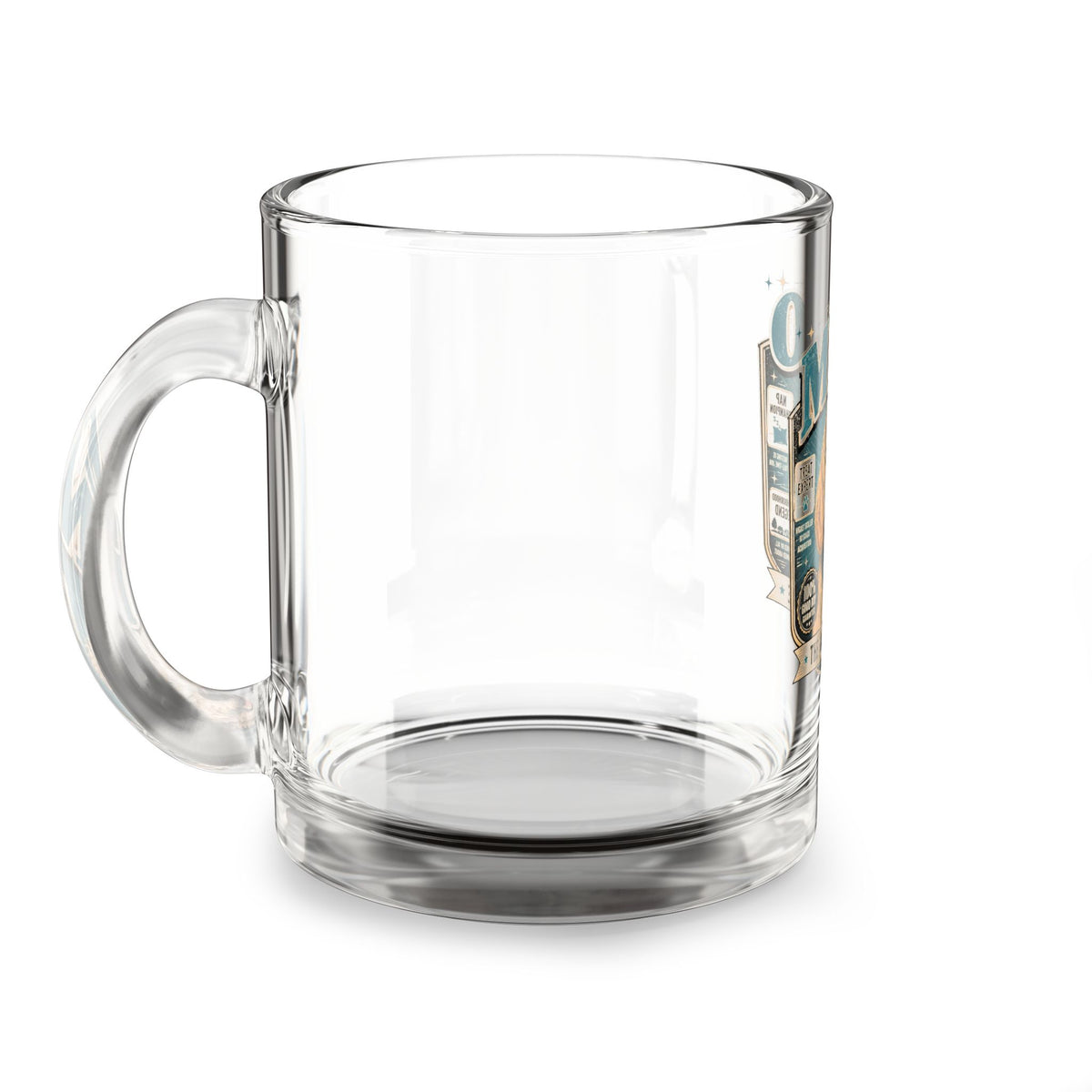 Personalized Dog Glass Mug — "Milo" Portrait Coffee Cup, The Good-Boy Issue Milo Bailey Dog Dad Mom  Glass Mug 10 oz