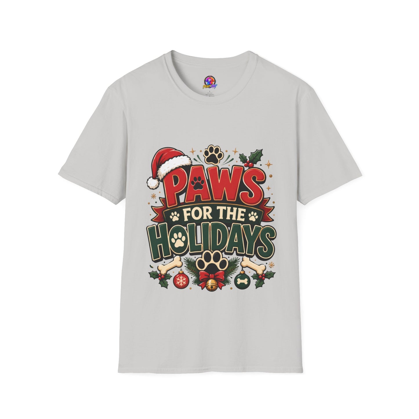 Paws for the Holidays T-Shirt — Festive Christmas Pet Lover Tee